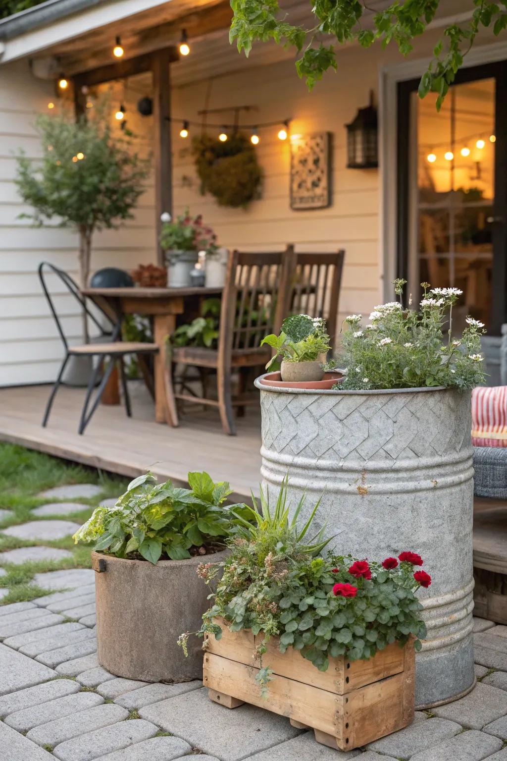 Add character with creative upcycled decor.