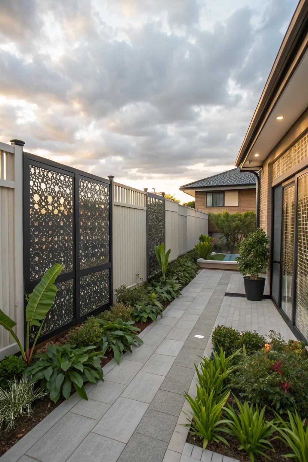 Achieve seclusion with stylish privacy screens.