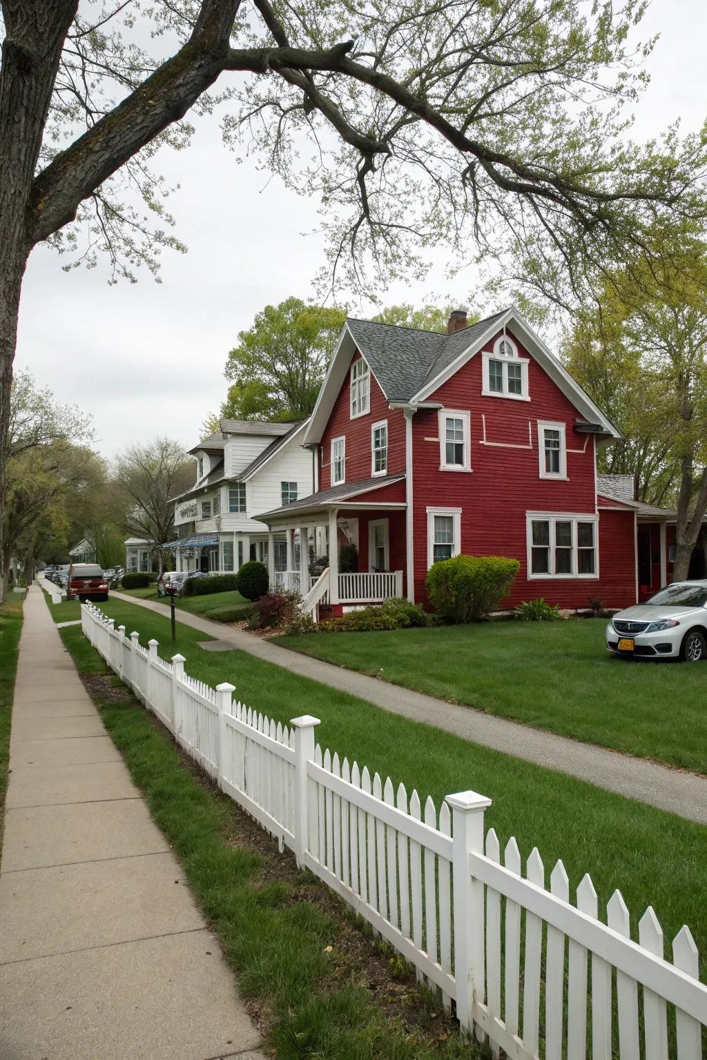 Red and white make a bold and classic statement.