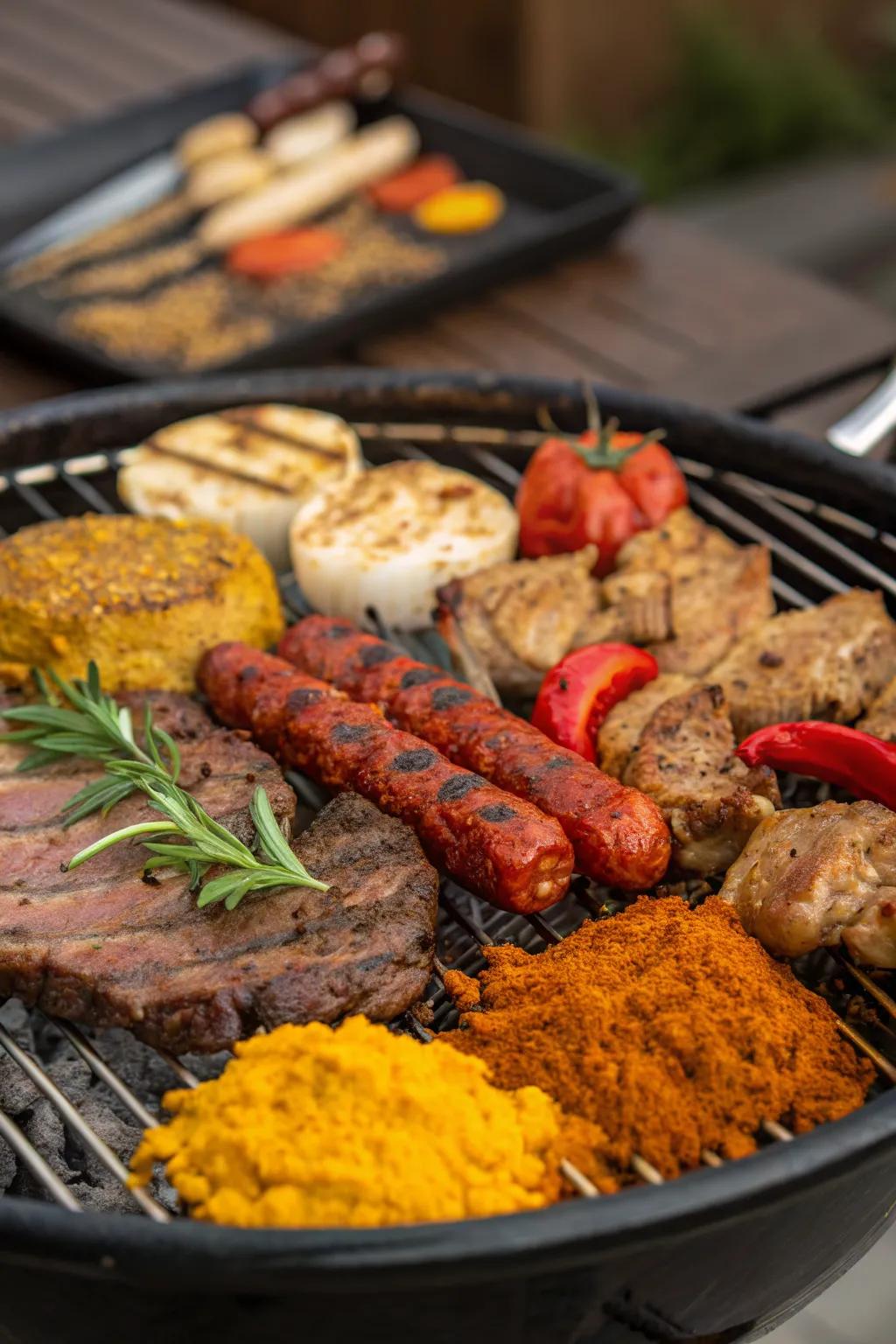 Take your taste buds on a world tour with global BBQ flavors.