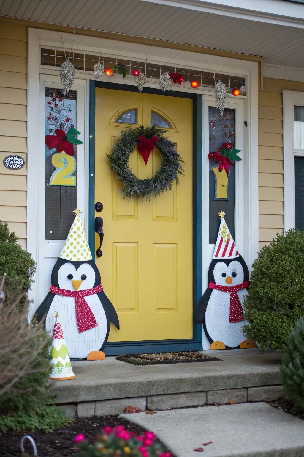 Celebrate with a playful penguin party theme.