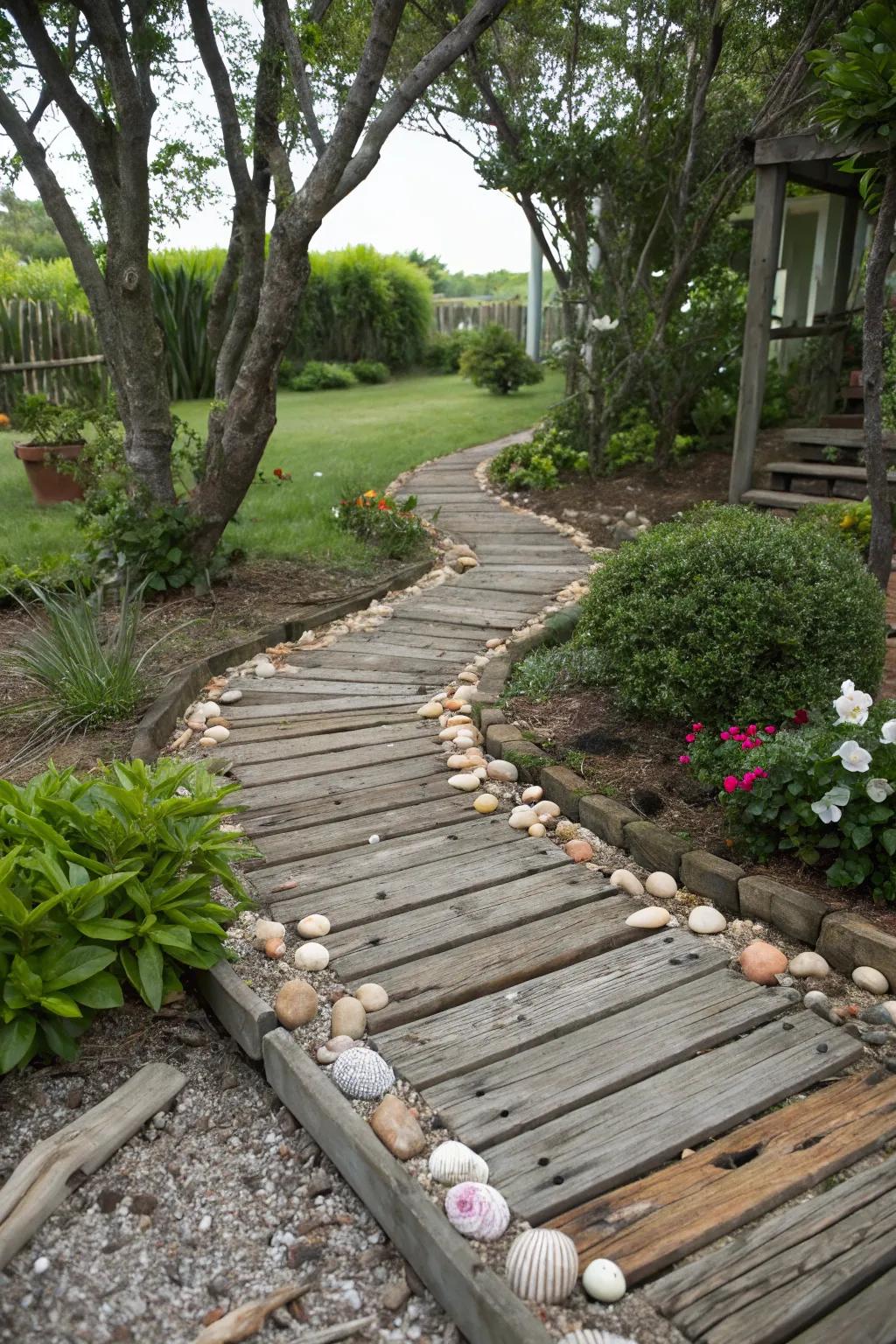 Themed paths create unique and immersive garden experiences.