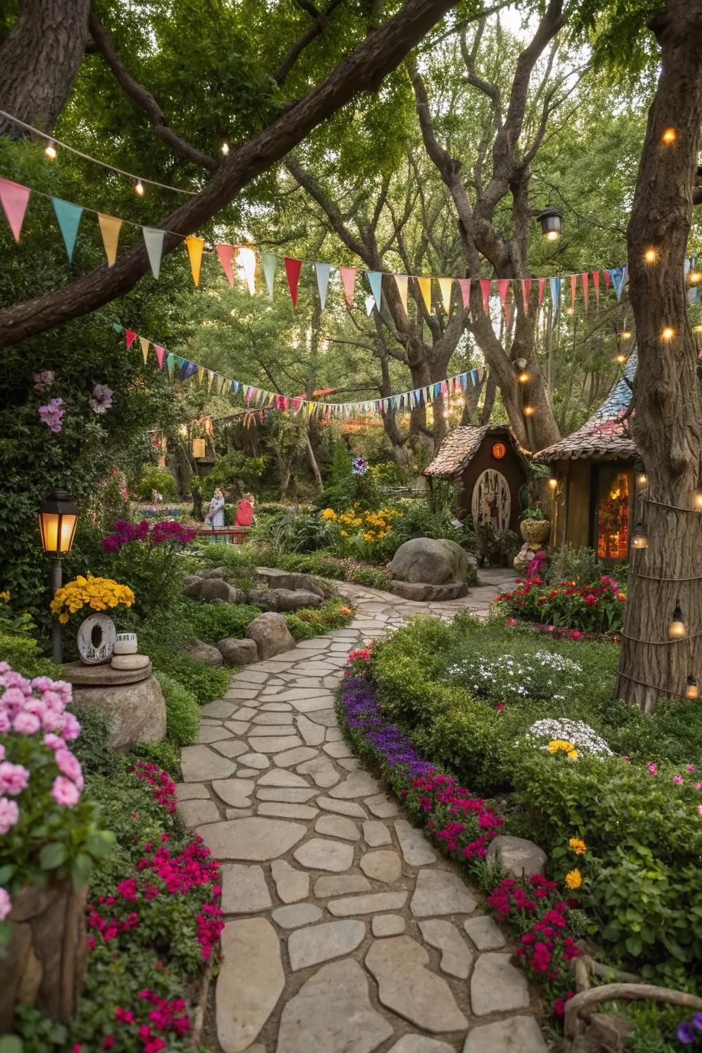 Playful spaces in gardens spark joy and imagination.