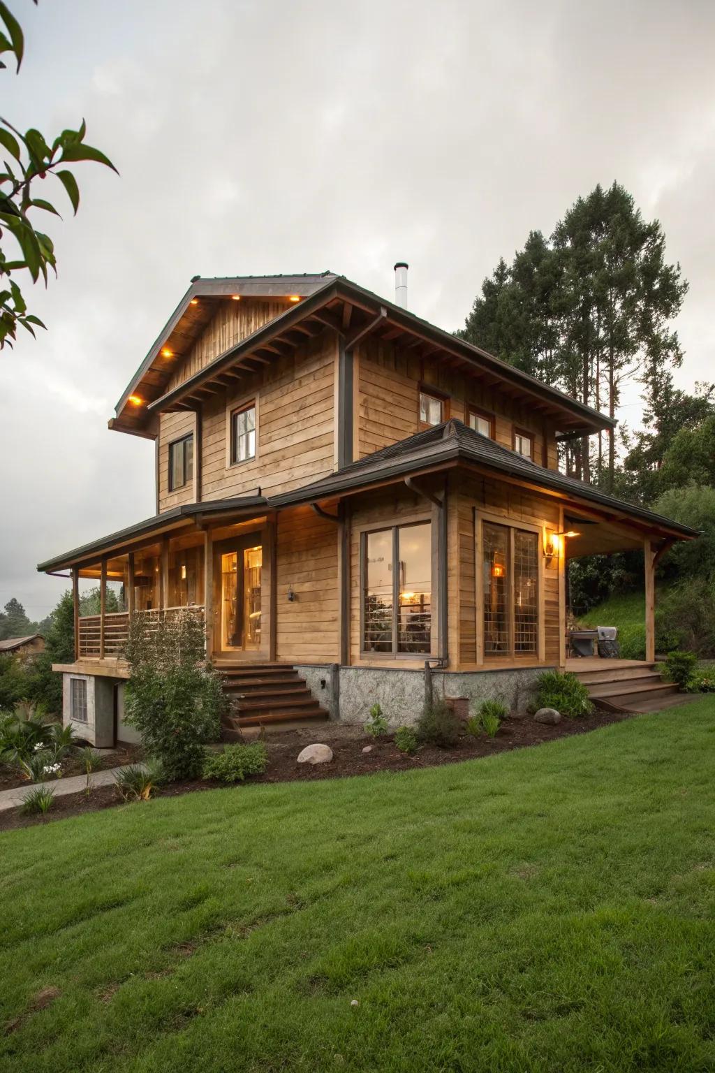 Sustainable design that respects the environment and adds unique character.