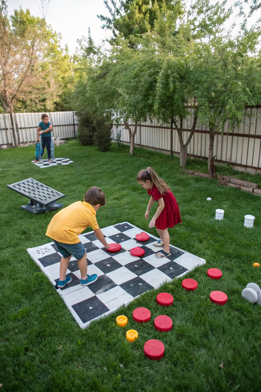 Giant board games bring classic fun outdoors.