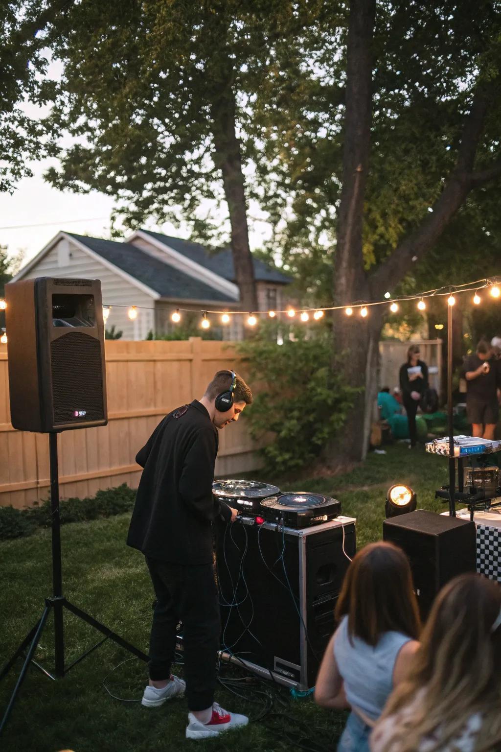 Vinyl DJ sessions add a nostalgic and retro vibe to your concert.