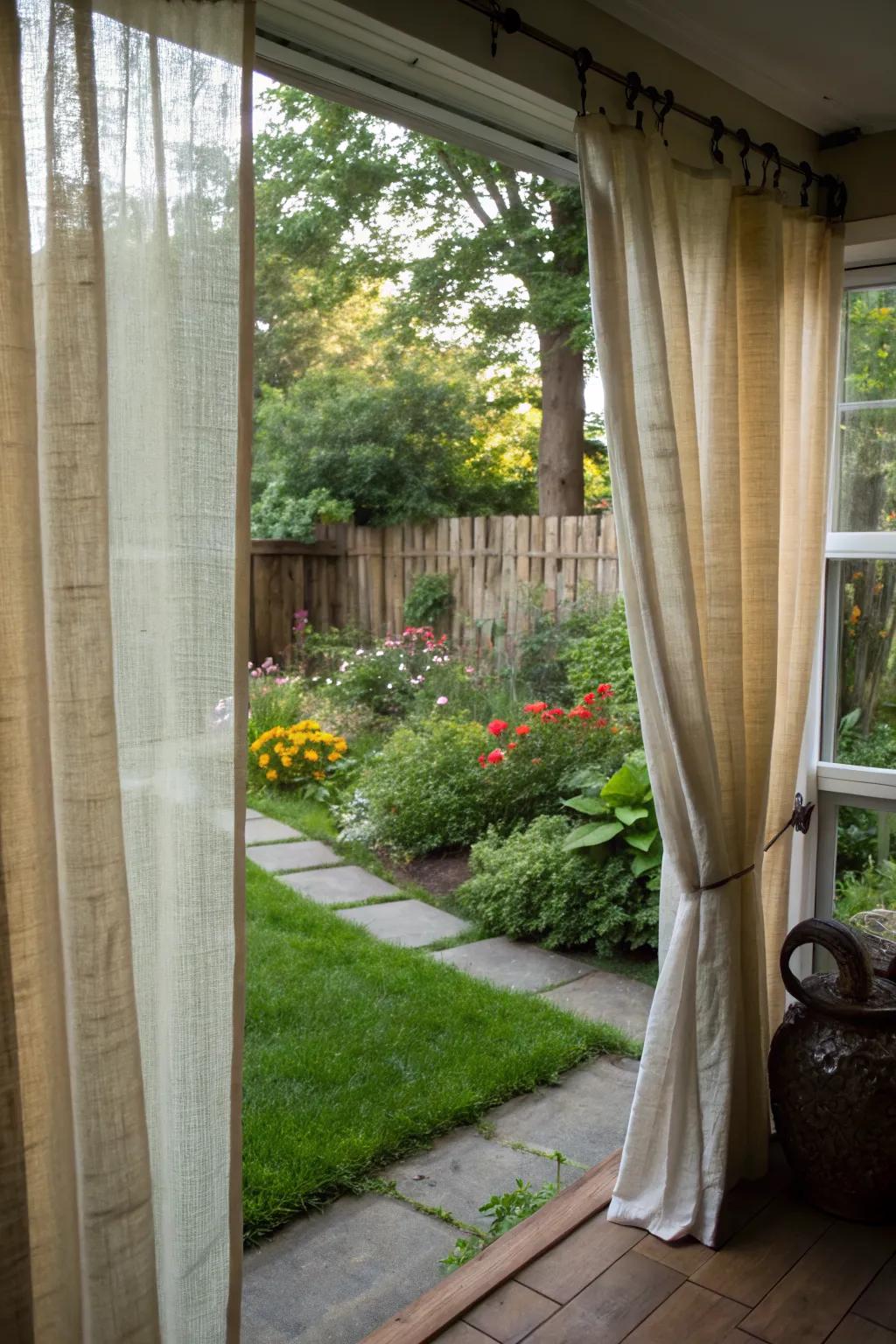 Choose sustainability with eco-friendly curtain materials.