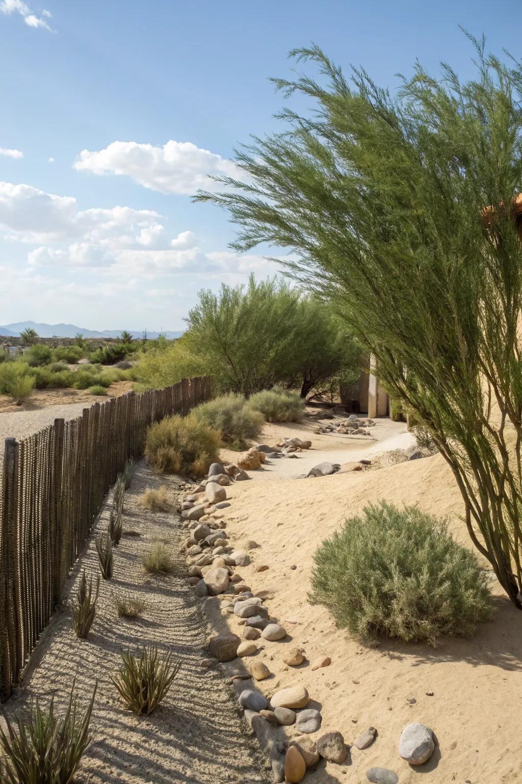 Natural windbreaks protect and enhance your garden.