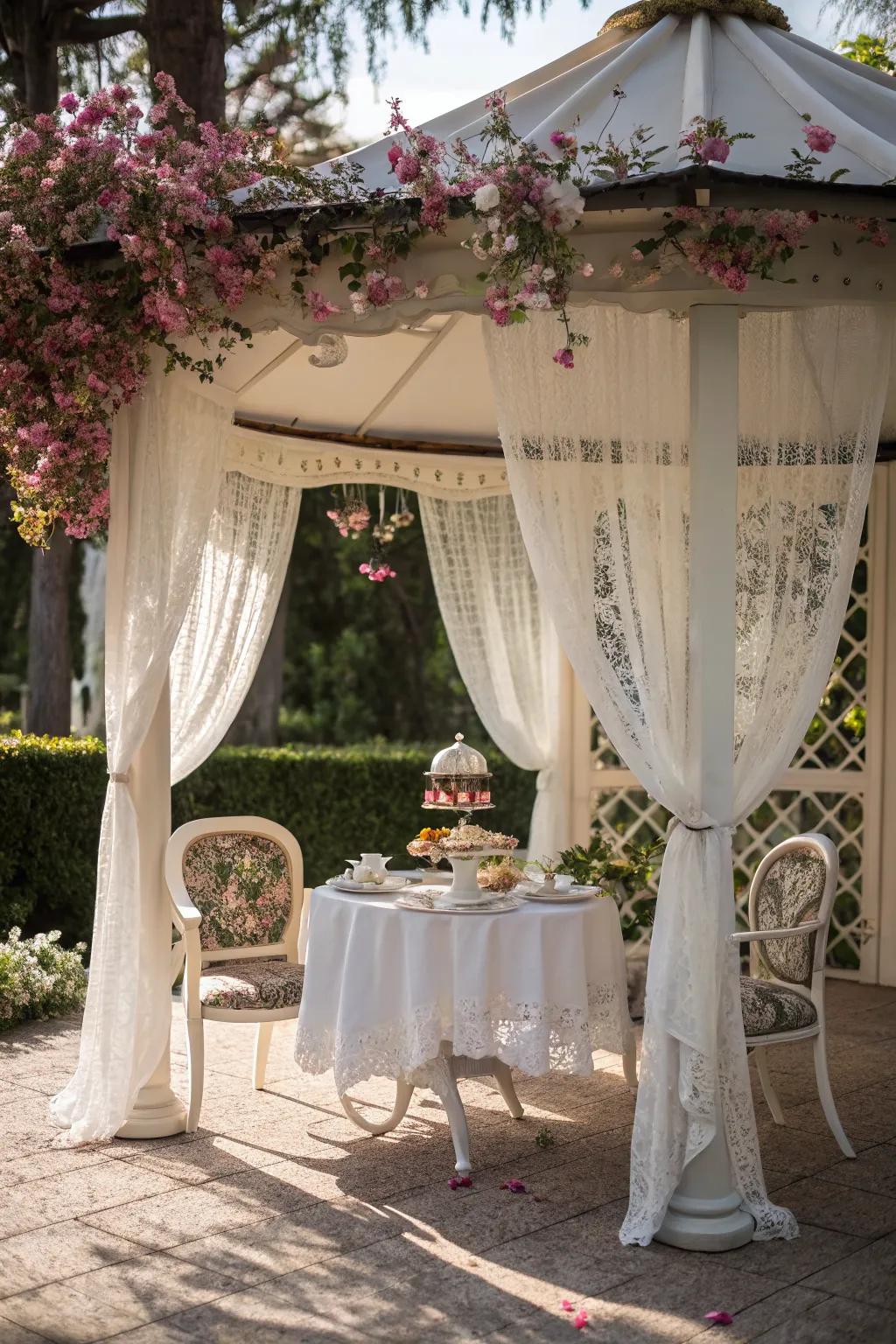 Savor moments in your charming tea room.
