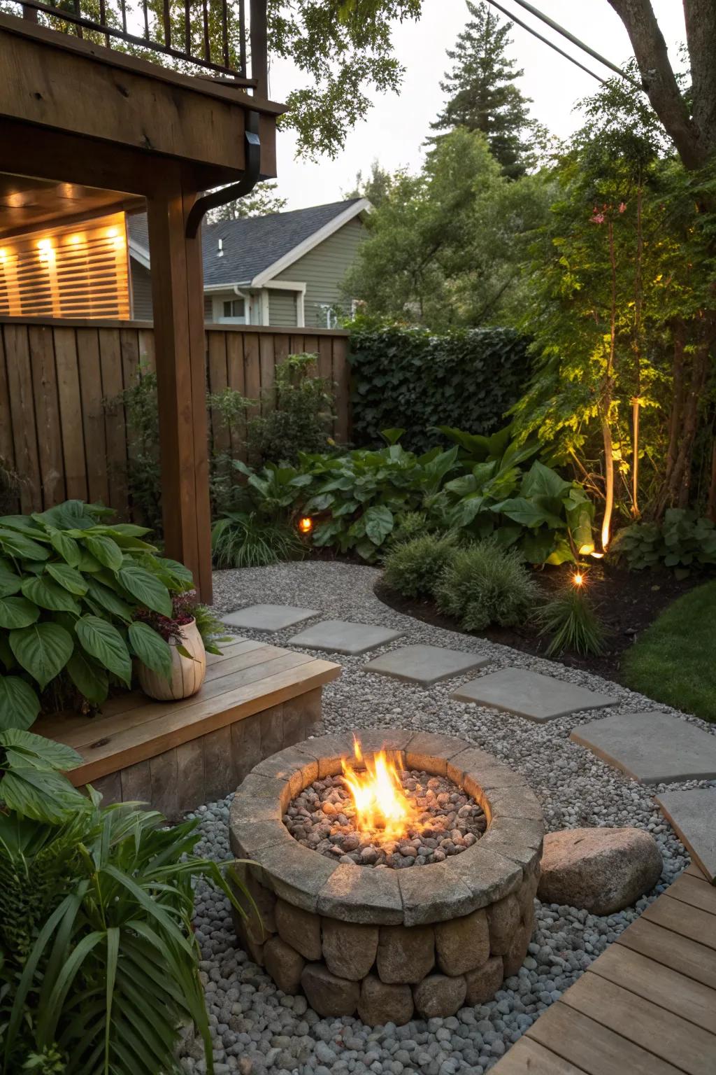 A cozy corner layout invites quiet relaxation and intimacy.