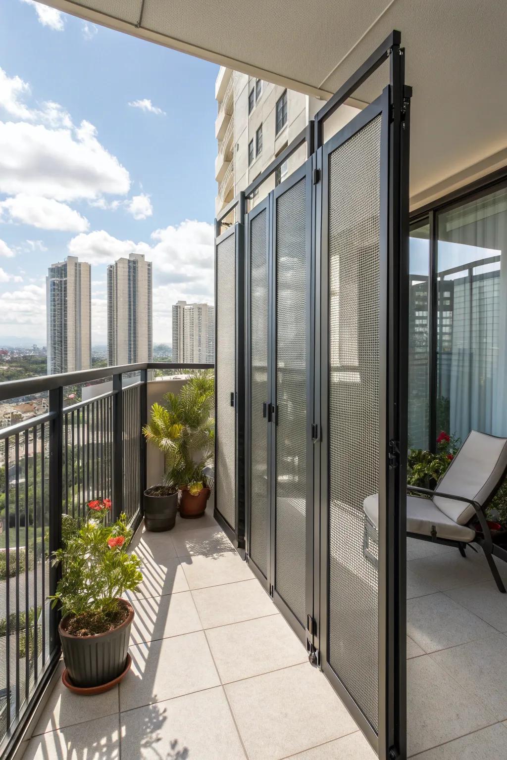 Folding gates offer adaptable privacy that can be tailored to your needs.