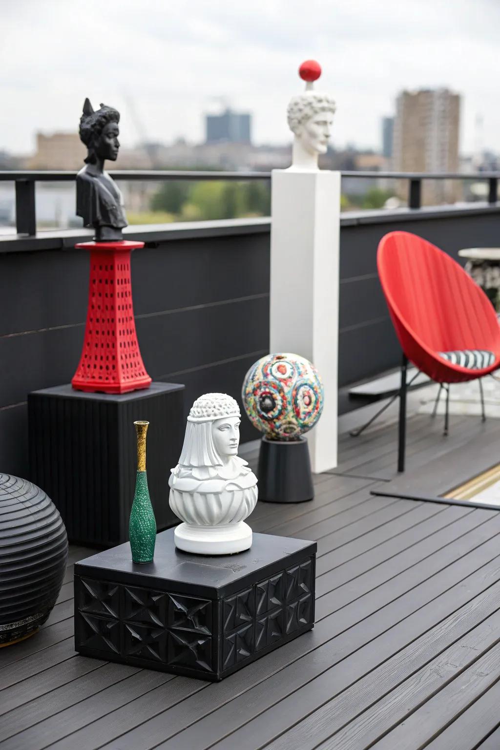 Art installations add personality and flair.
