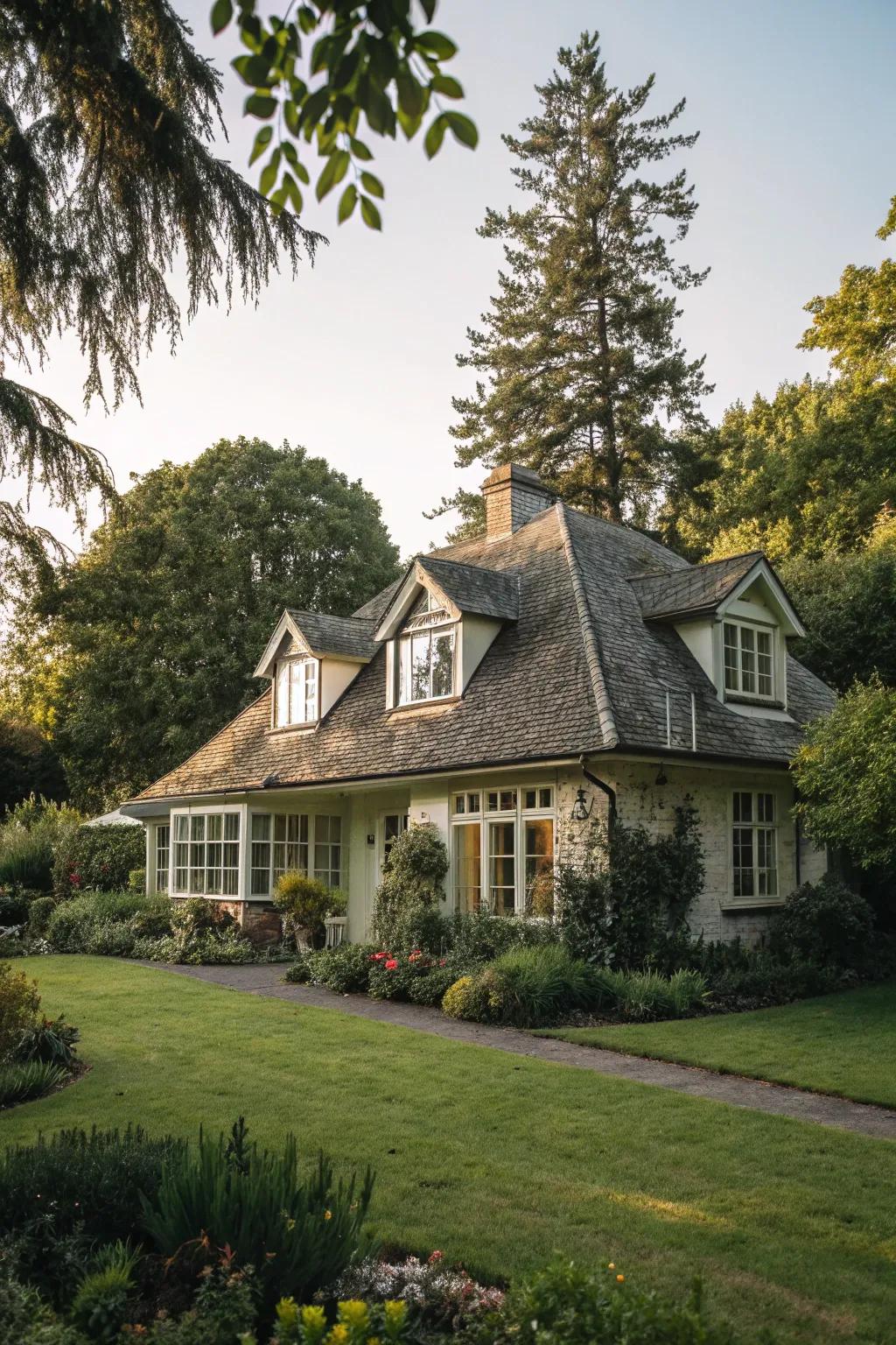 Dormer windows adding charm and space to a bungalow.