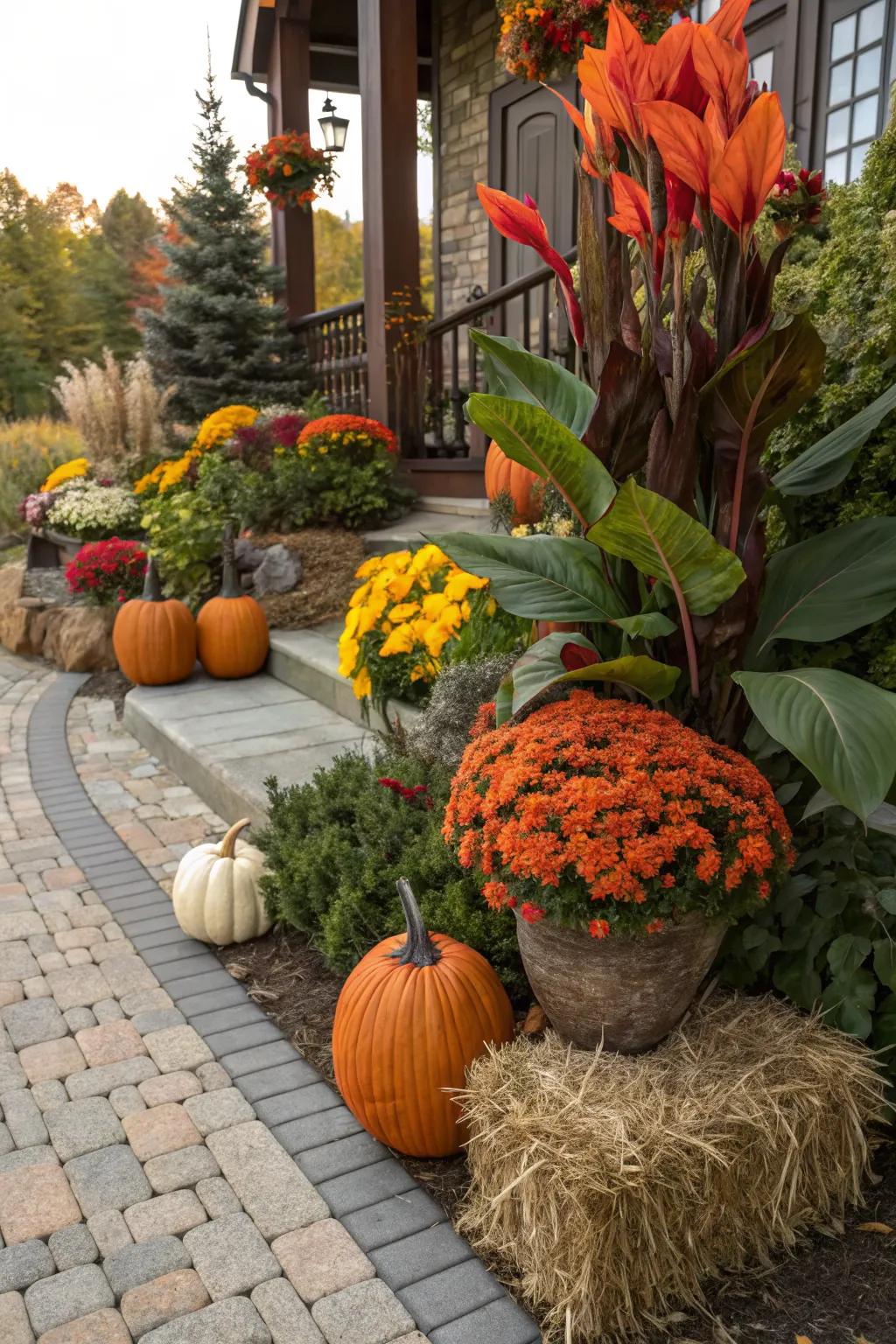Swap out canna lily containers to keep your garden dynamic and in tune with the seasons.