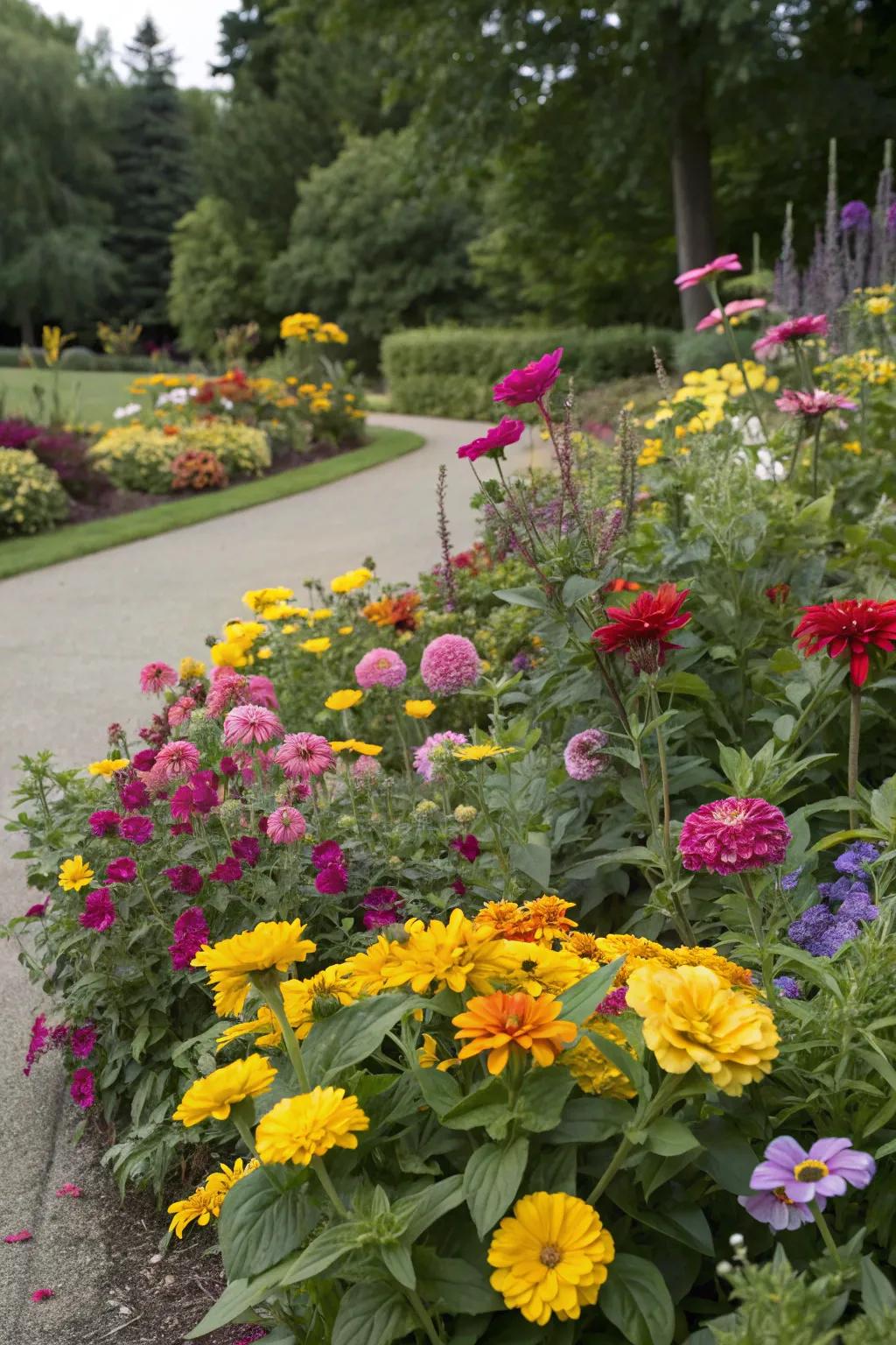 Colorful annuals bring seasonal vibrancy to your garden