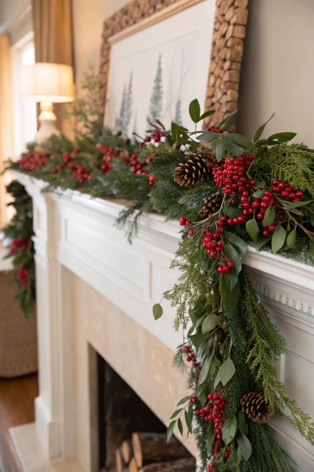 Nature-inspired garlands bringing the outdoors in