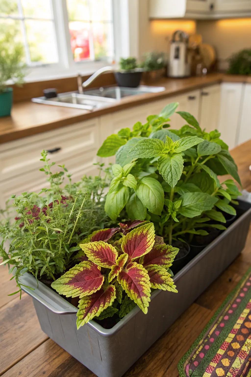 Practical and Beautiful: Coleus with Edible Plants