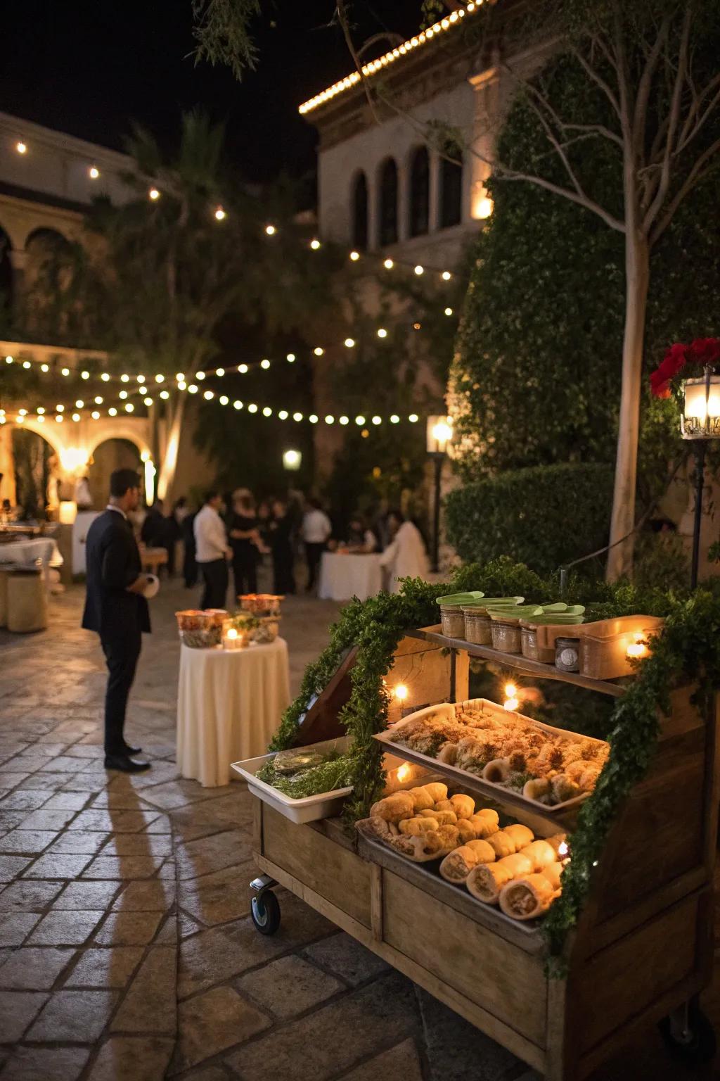A late-night snack surprise keeps the celebration going.