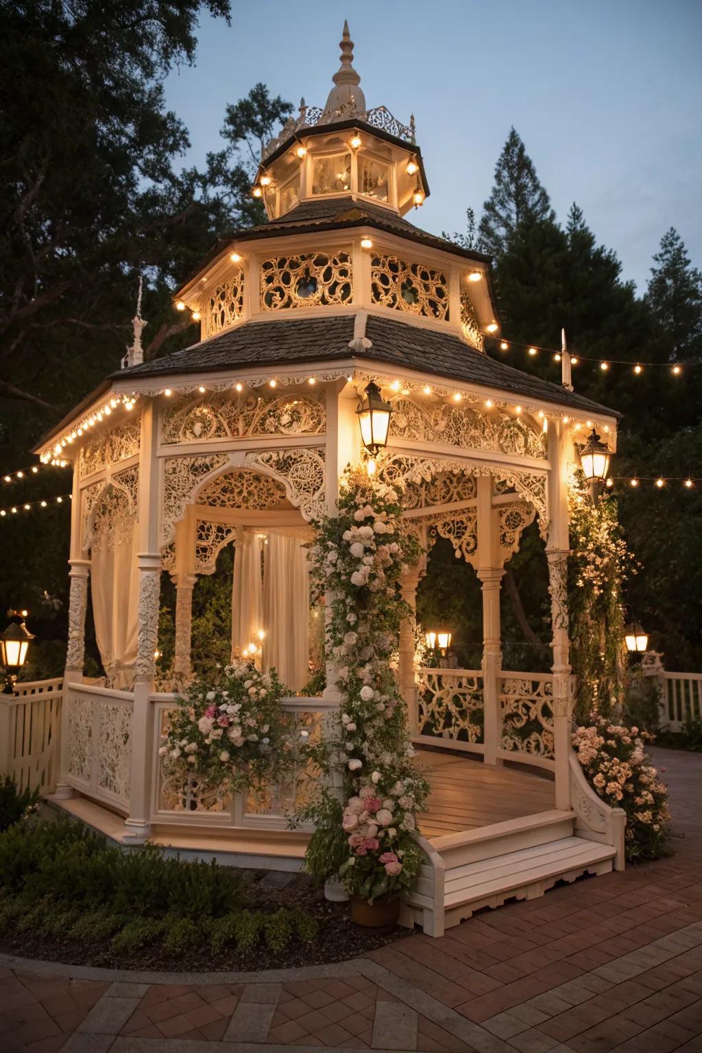 A fairy tale gazebo that brings magic to your backyard.