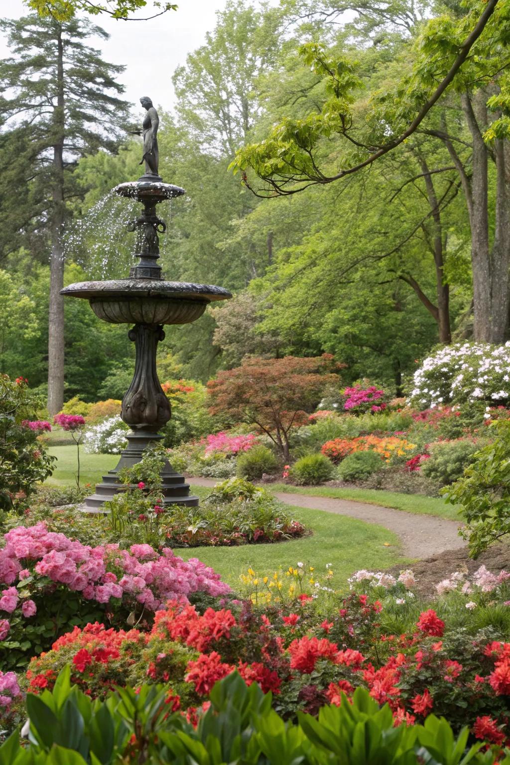 Garden art adds character and intrigue to outdoor spaces.