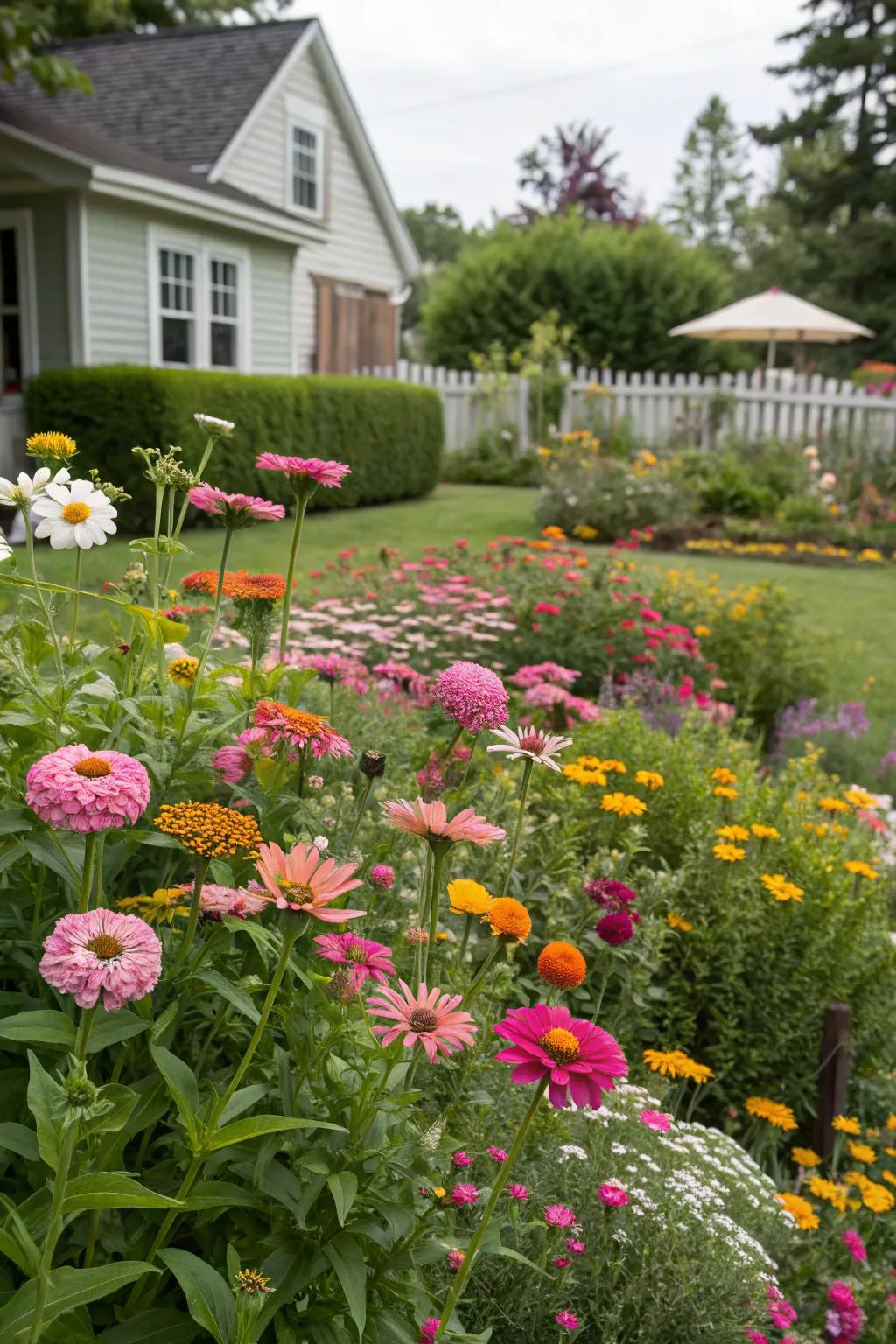 Wildflower gardens bring natural beauty and attract pollinators.
