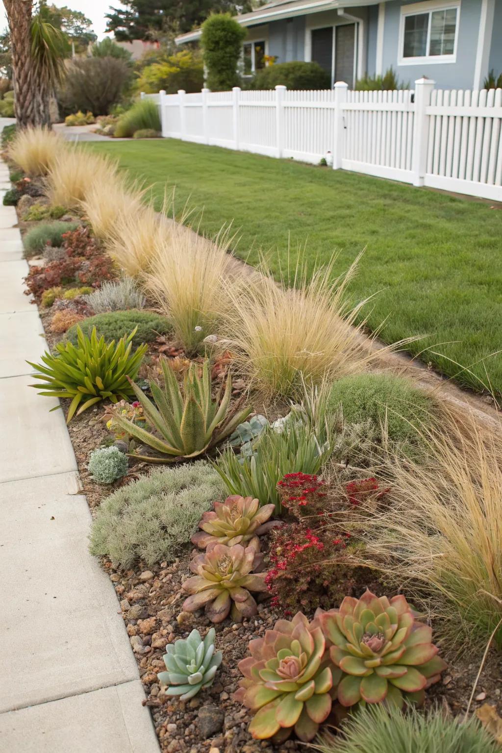 Drought-tolerant plants provide beauty with water efficiency.