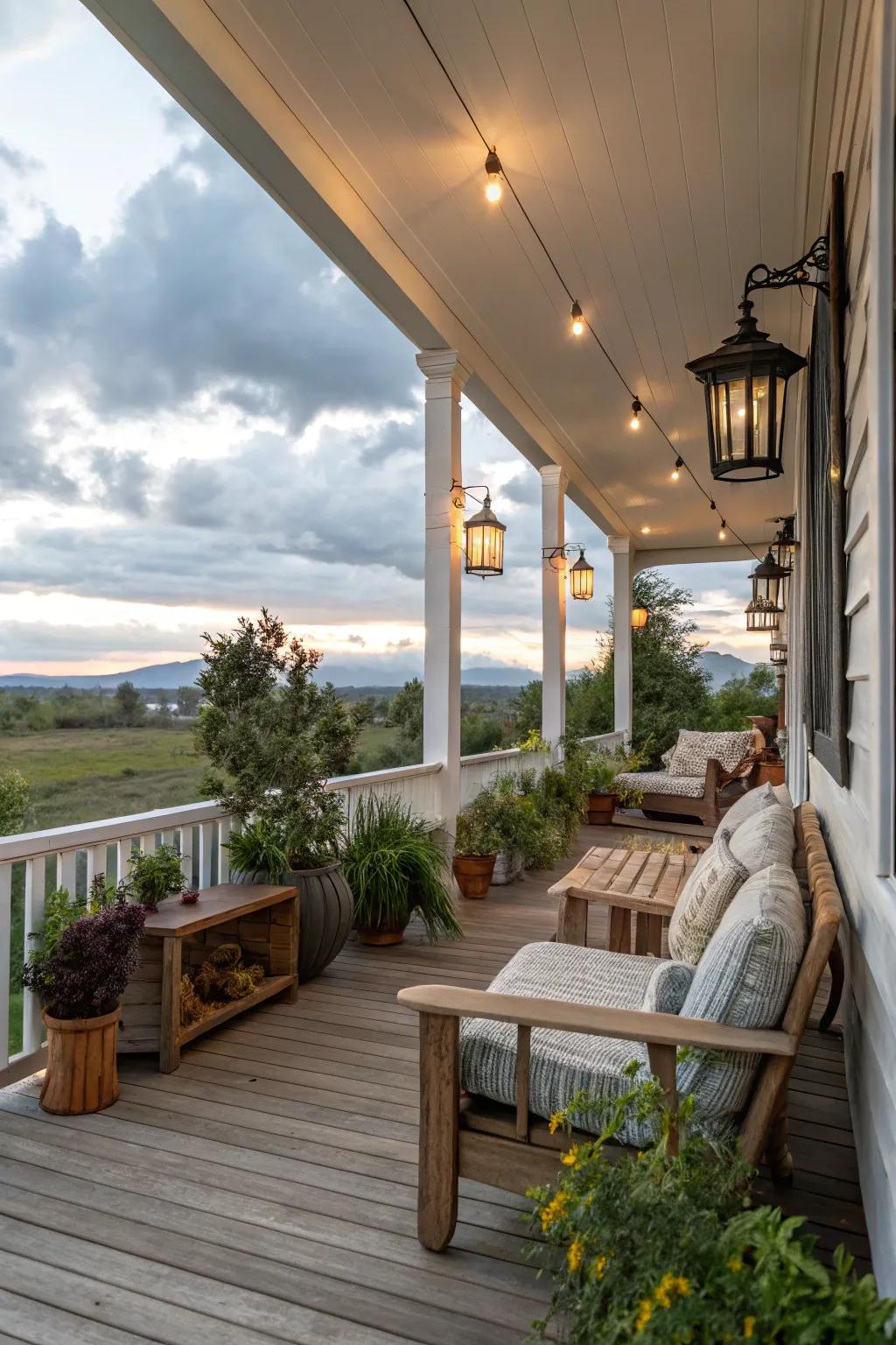Eco-friendly elements add sustainability and style to your porch.