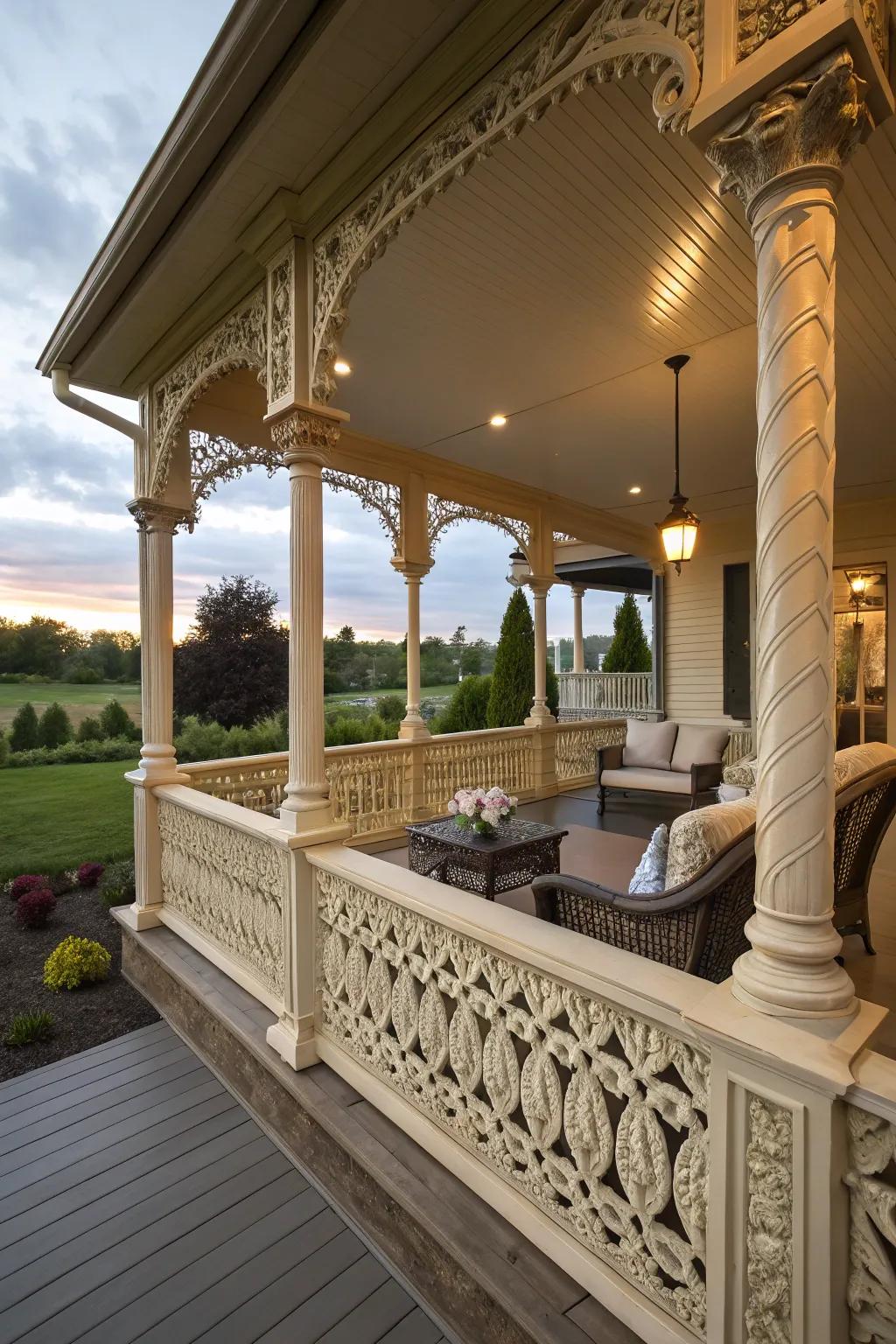 Decorative balusters enhance your porch with intricate details.