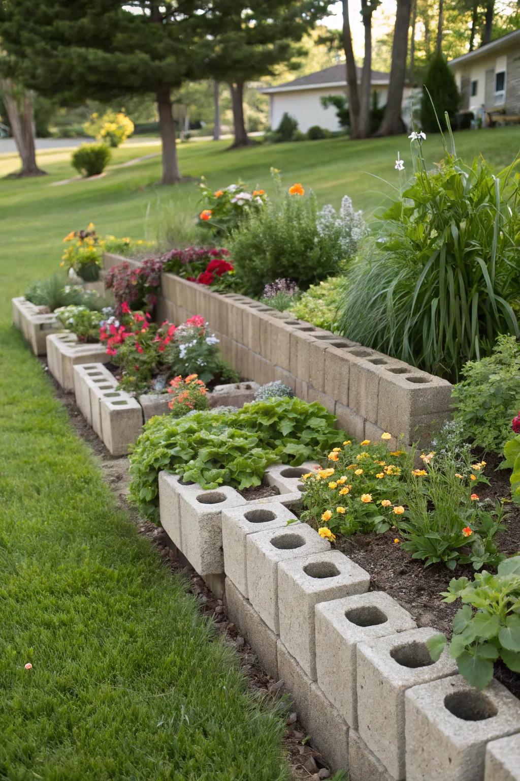 Organize your garden with a stylish block divider.