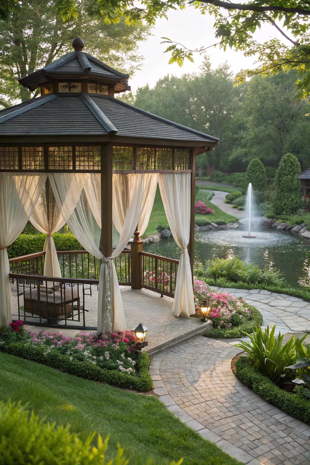 Zen-inspired curtains for a serene and peaceful retreat.