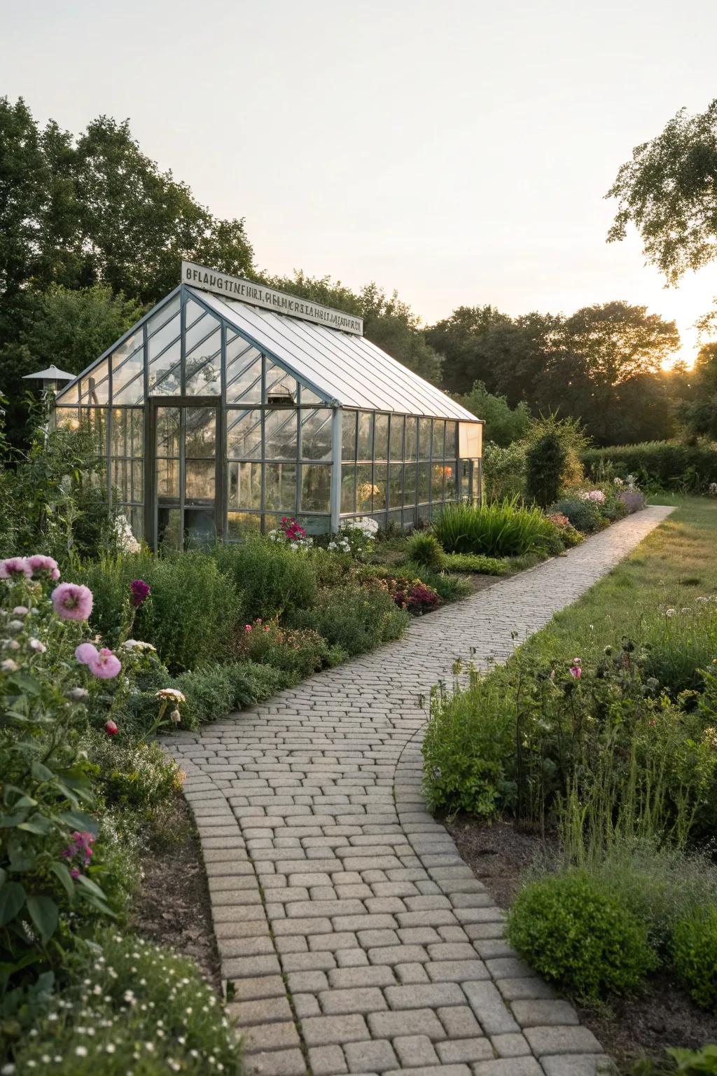 Promote sustainability with a permeable paving base for your greenhouse.