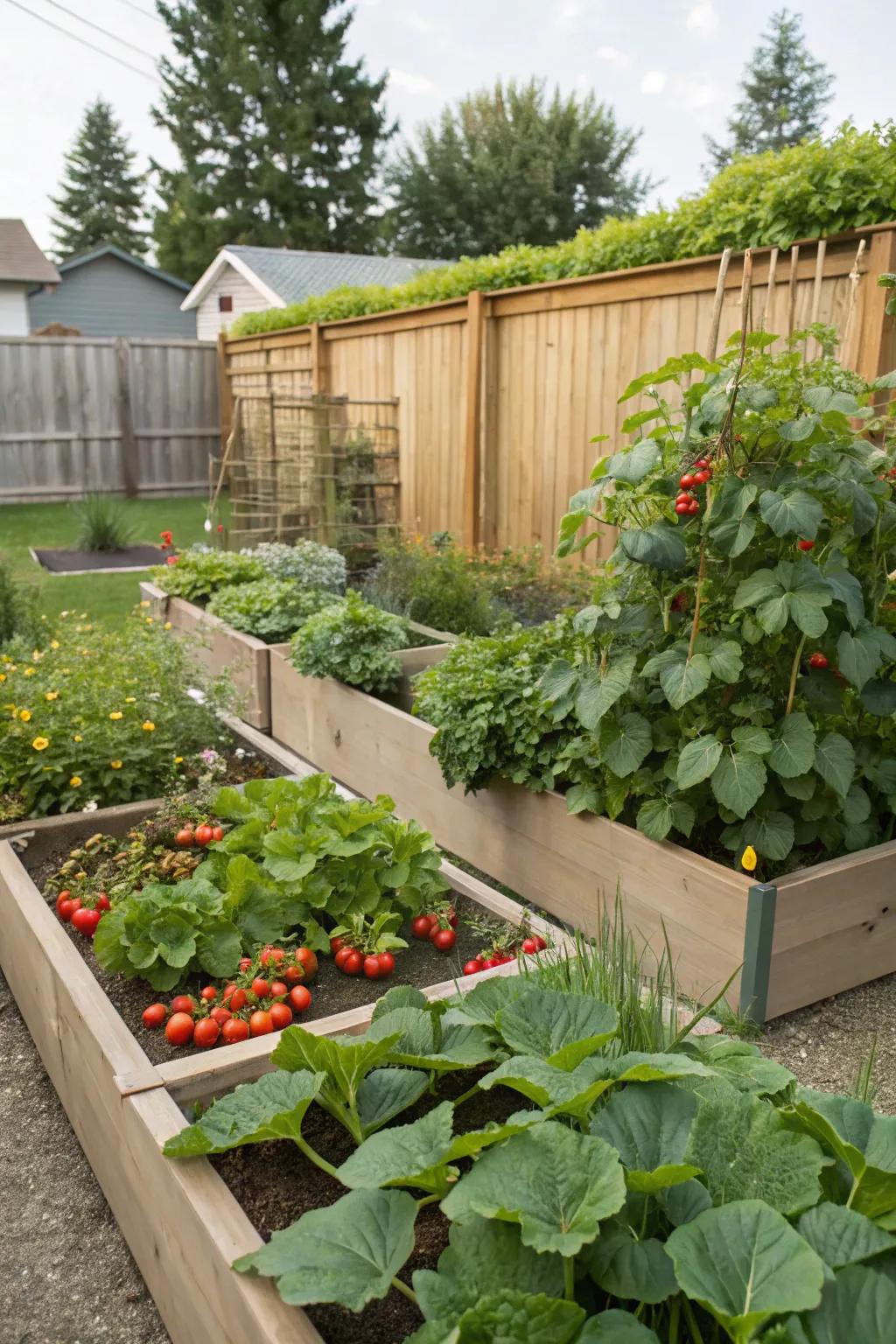 Edible gardens transform yards into productive and sustainable landscapes.