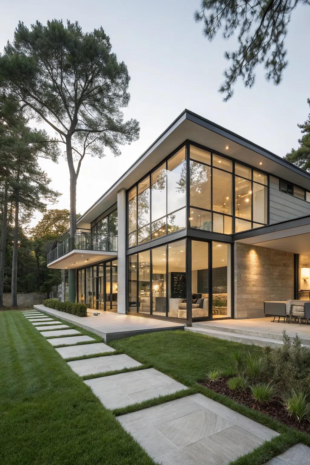 Glass accents bring elegance and light into your home's design.