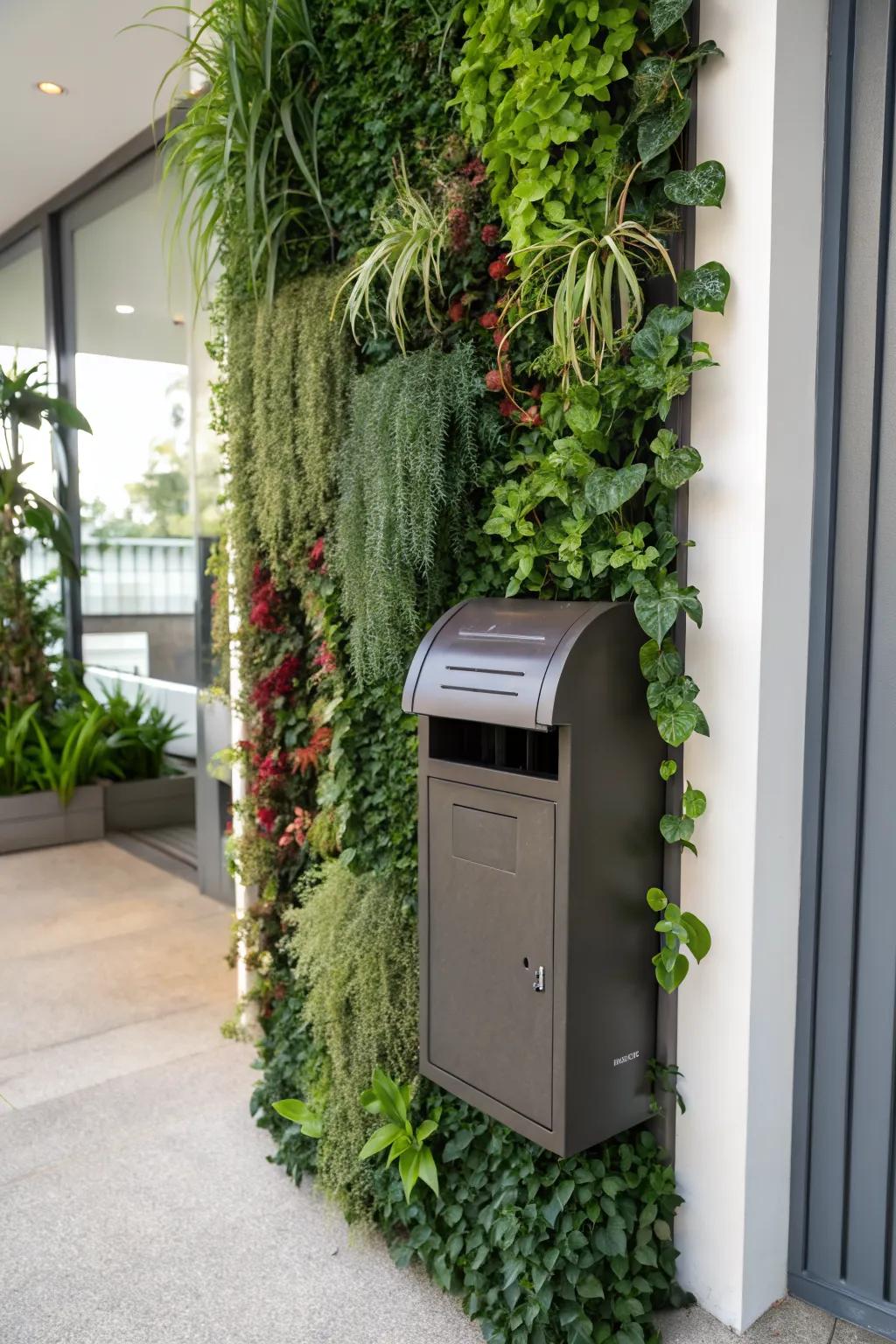 Vertical plant walls offer a unique and space-saving solution.