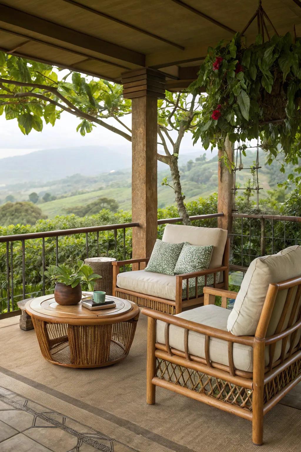 Eco-friendly furniture supports a sustainable outdoor lifestyle.