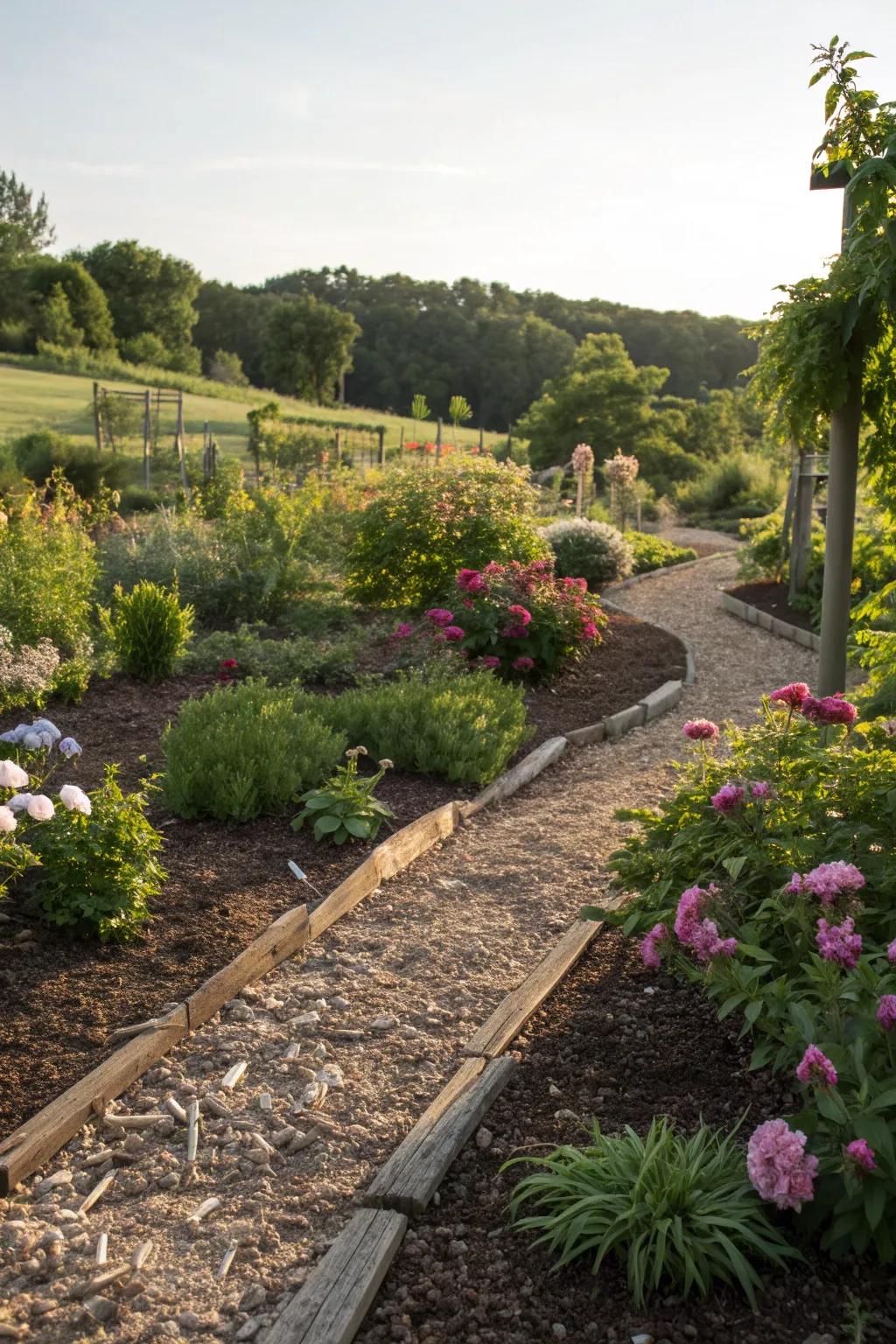 Simple yet effective accents with mulch.