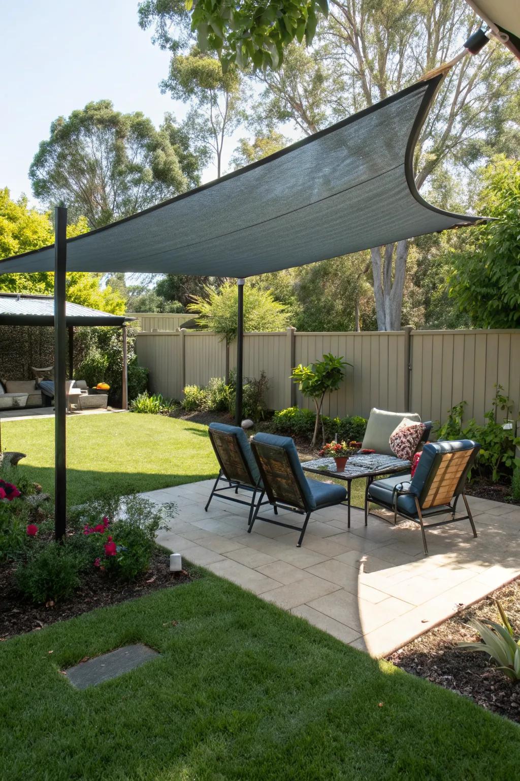 Create a cool retreat with a DIY shade sail.
