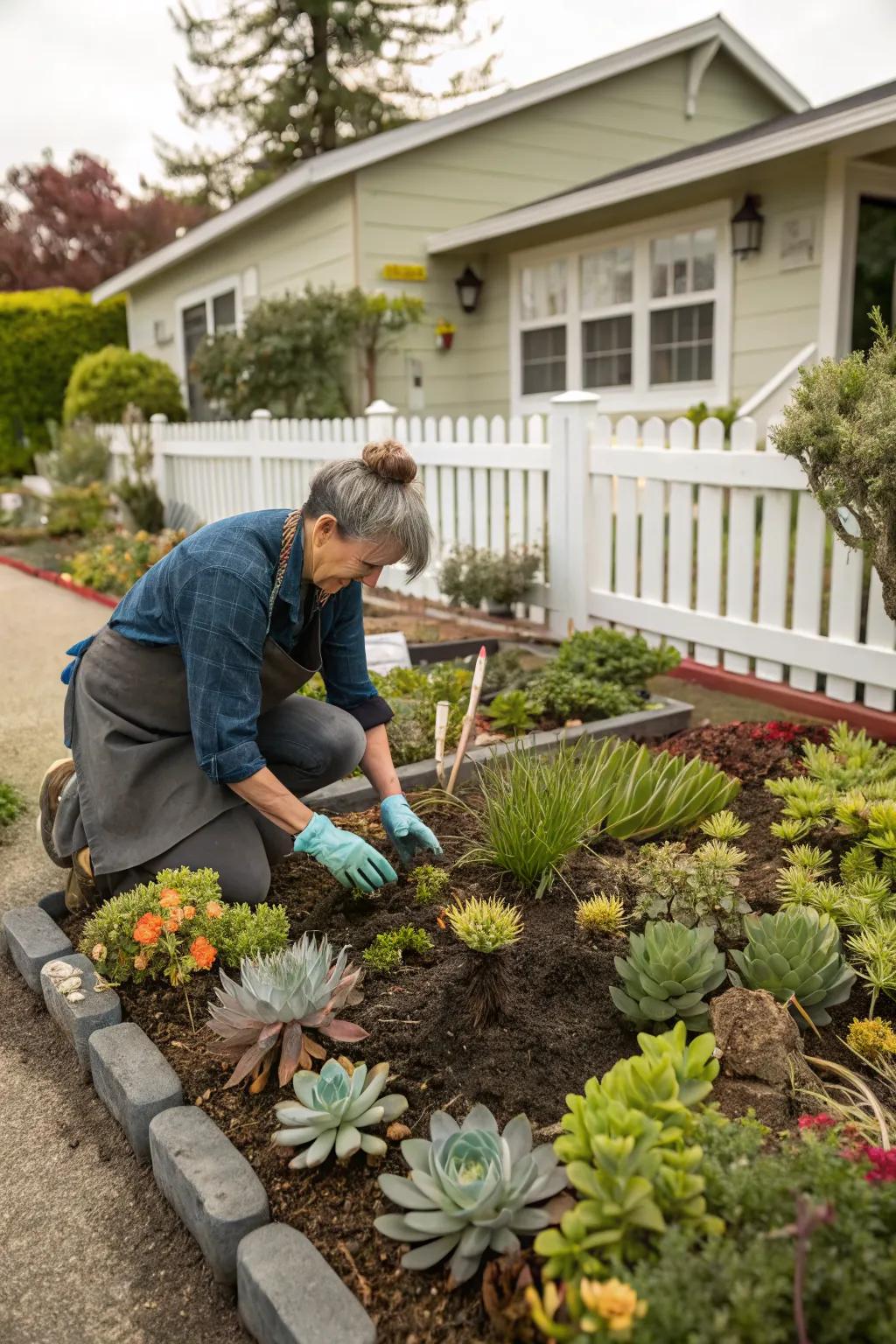 Seasonal swaps keep succulent gardens fresh and dynamic.