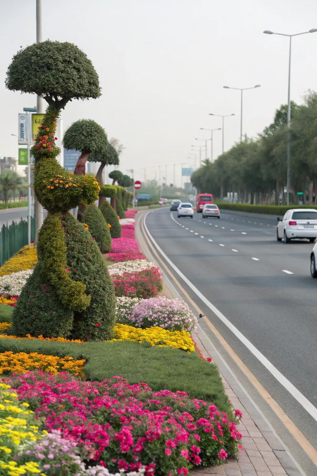 Topiary shapes add whimsy and fun to landscapes.