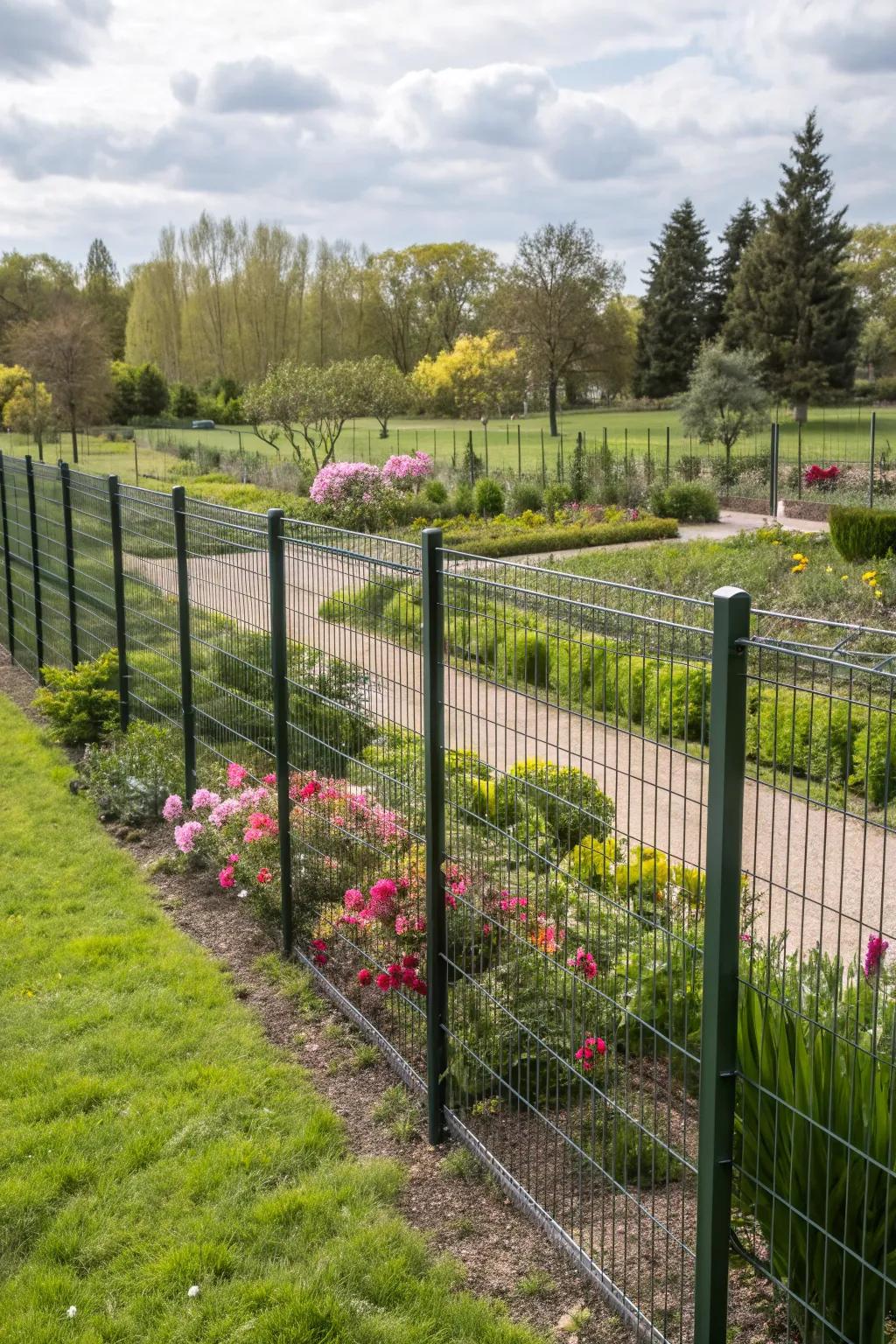 Modular metal fences offer flexibility and ease of change.