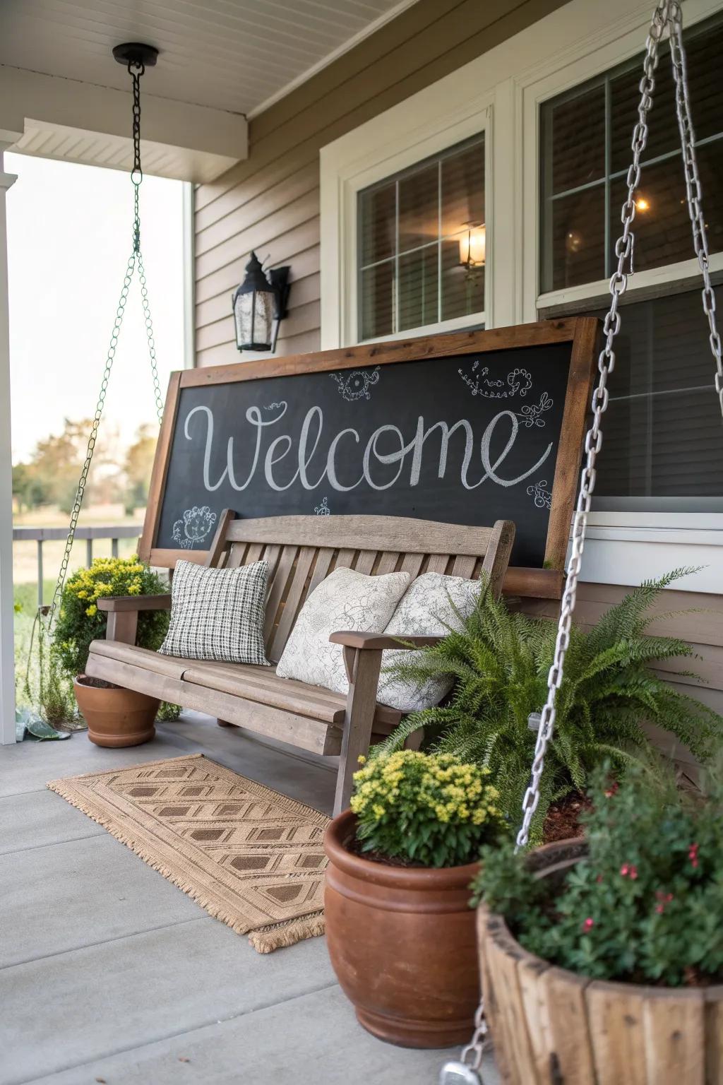 Interactive elements make the porch engaging and fun.