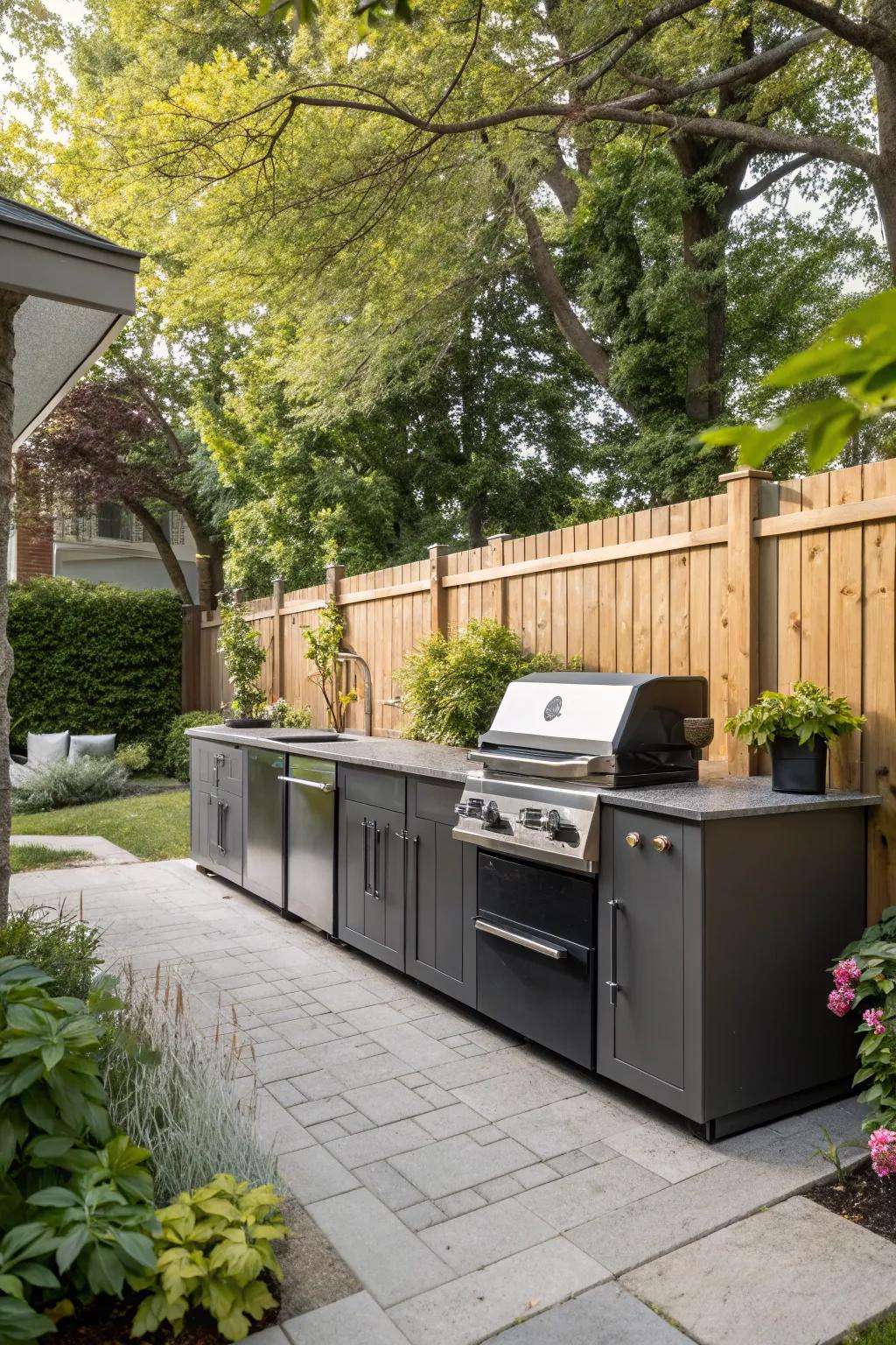 Weatherproof materials ensure durability and ease of care.