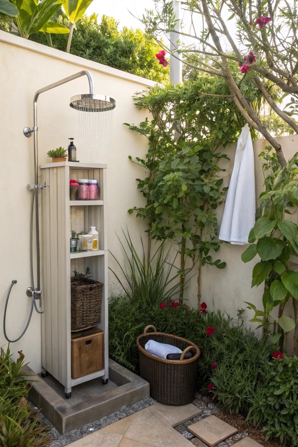 Compact caddies are ideal for maximizing space in your shower.