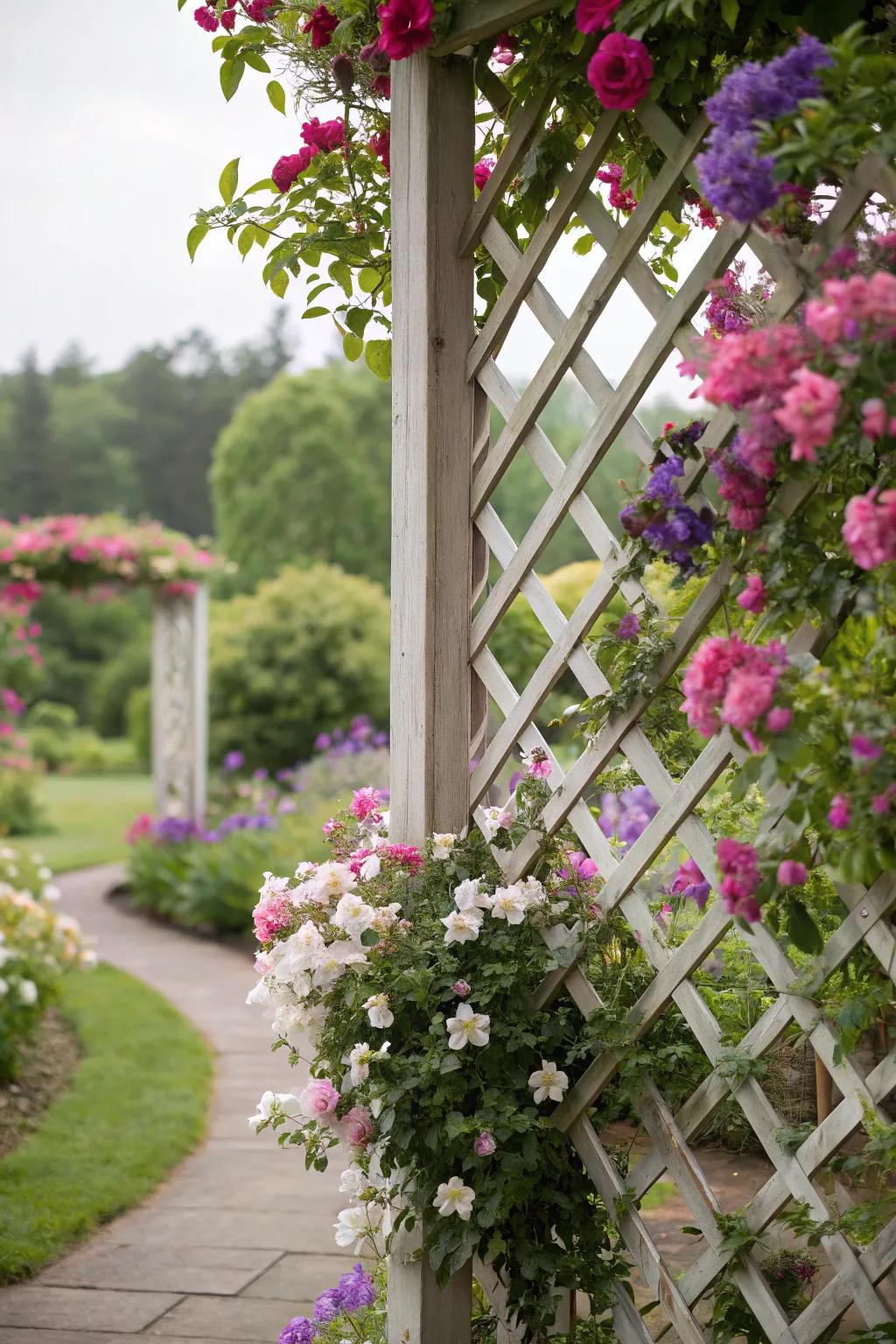 Add charm and privacy with a lattice trellis.