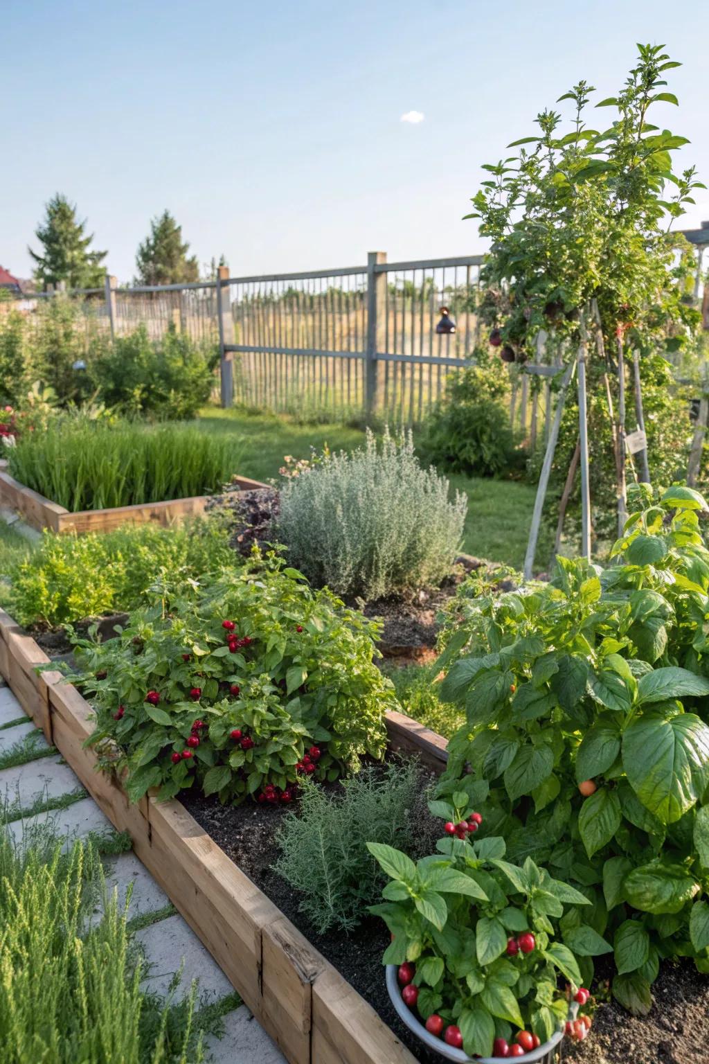 Edible landscaping provides beauty and bounty in your backyard.