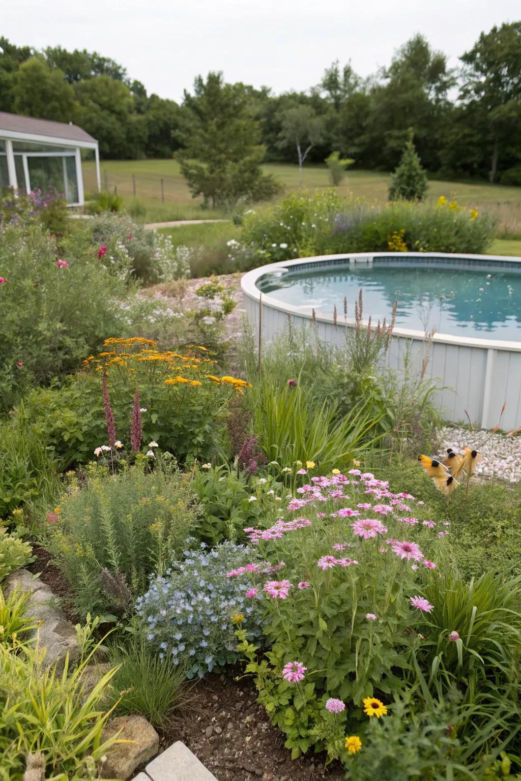 Rain gardens are eco-friendly and support local wildlife.