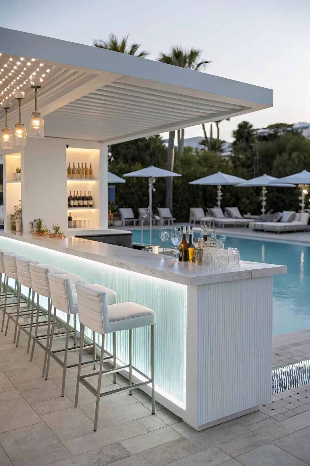 Sophisticated style with a minimalist bar design.