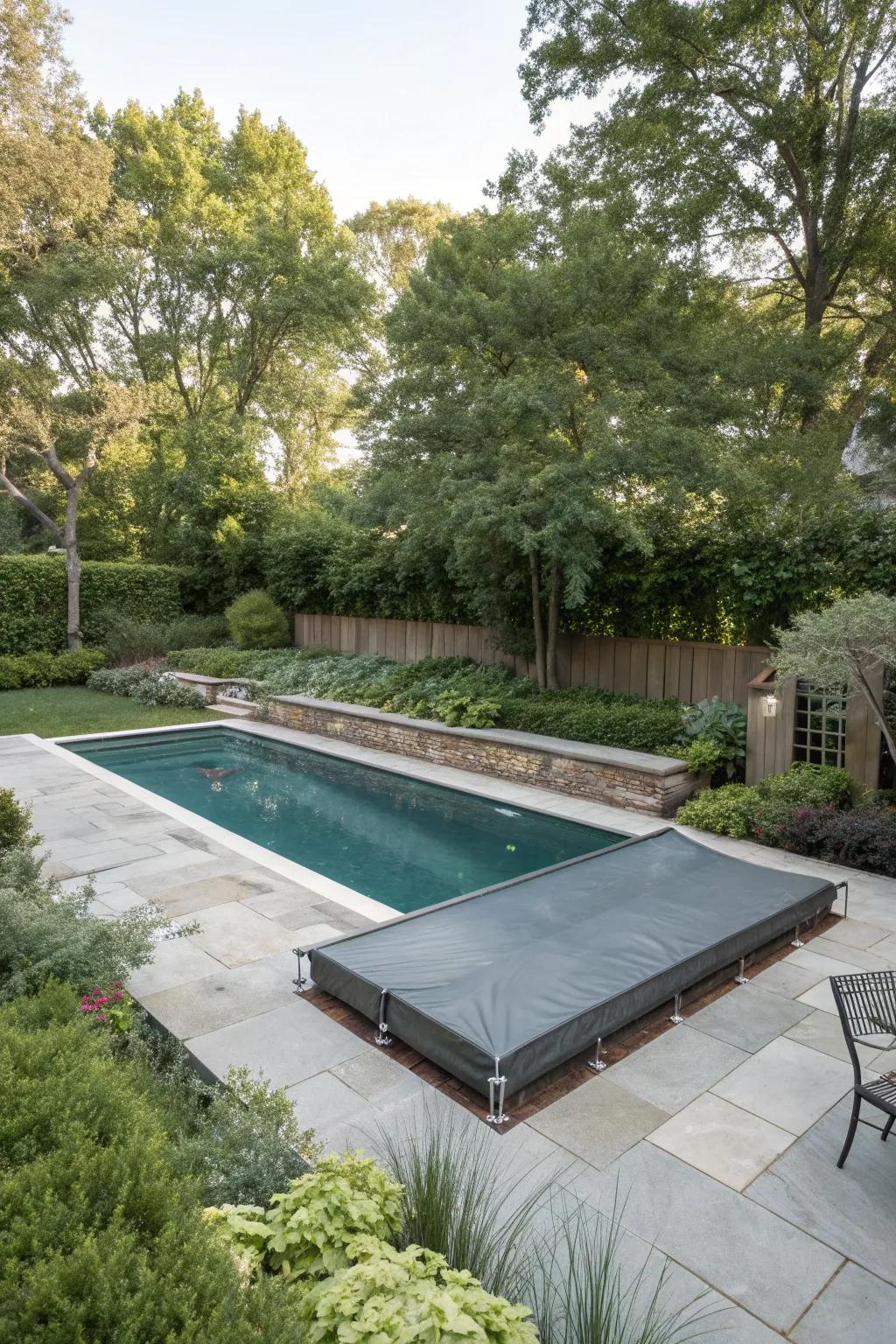 A hidden pool for a surprising reveal.