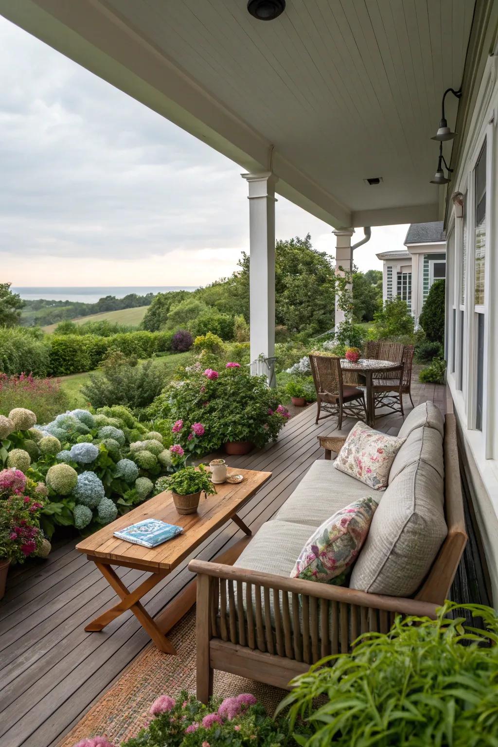 Blend indoor and outdoor spaces for seamless privacy.