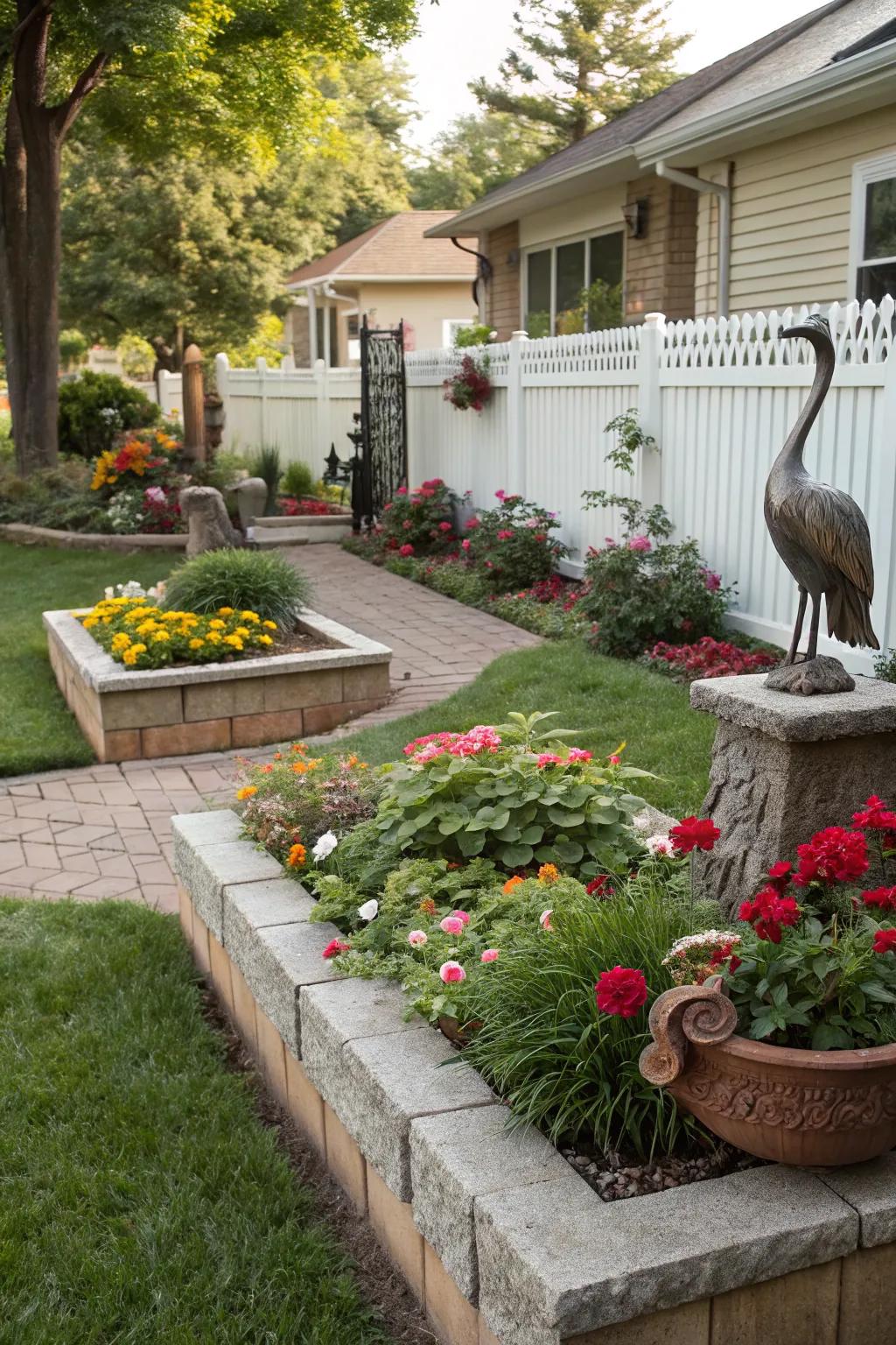 Artistic touches turn your garden into a masterpiece.